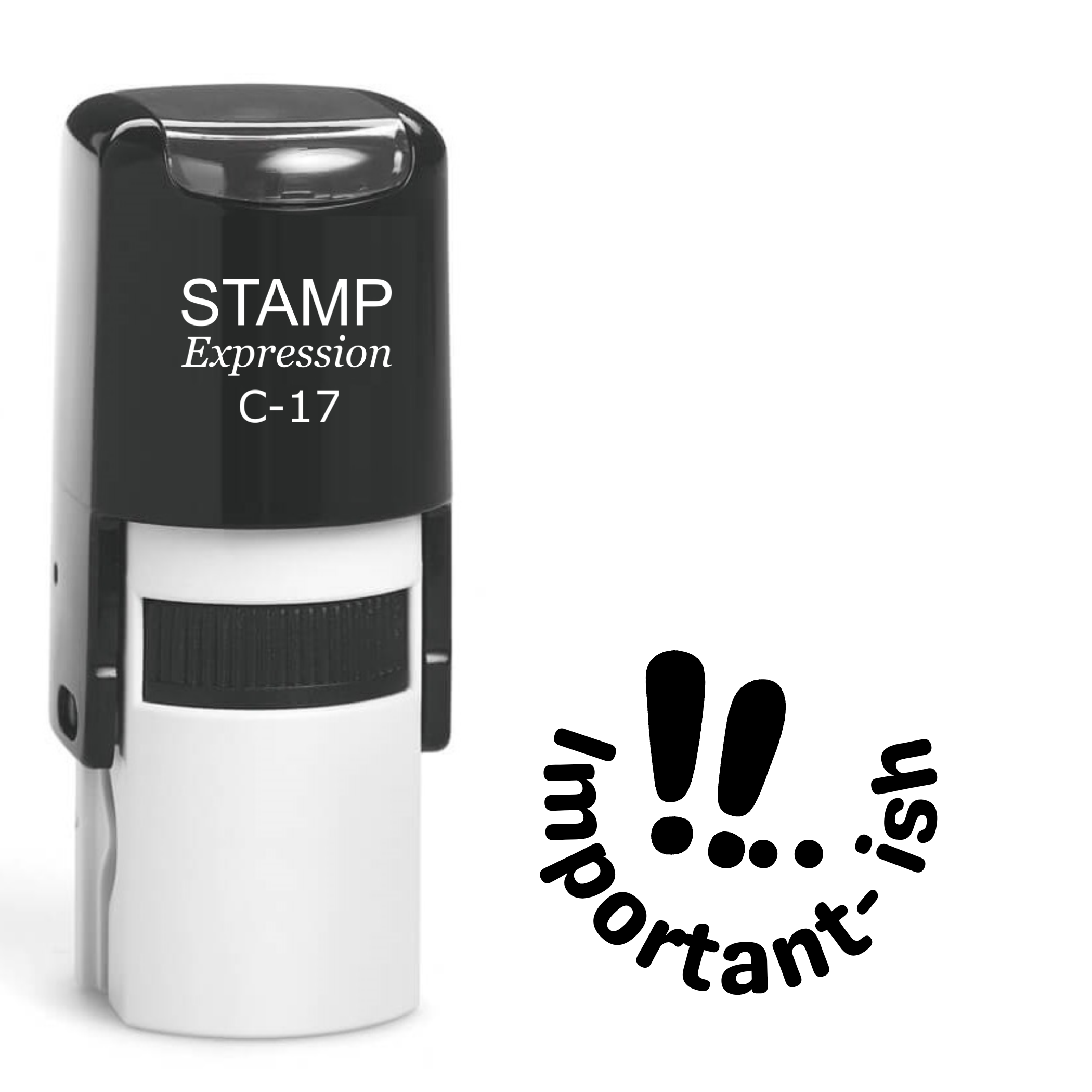 Important with two exclamation points Self Inking Rubber Stamp (SH-63639)
