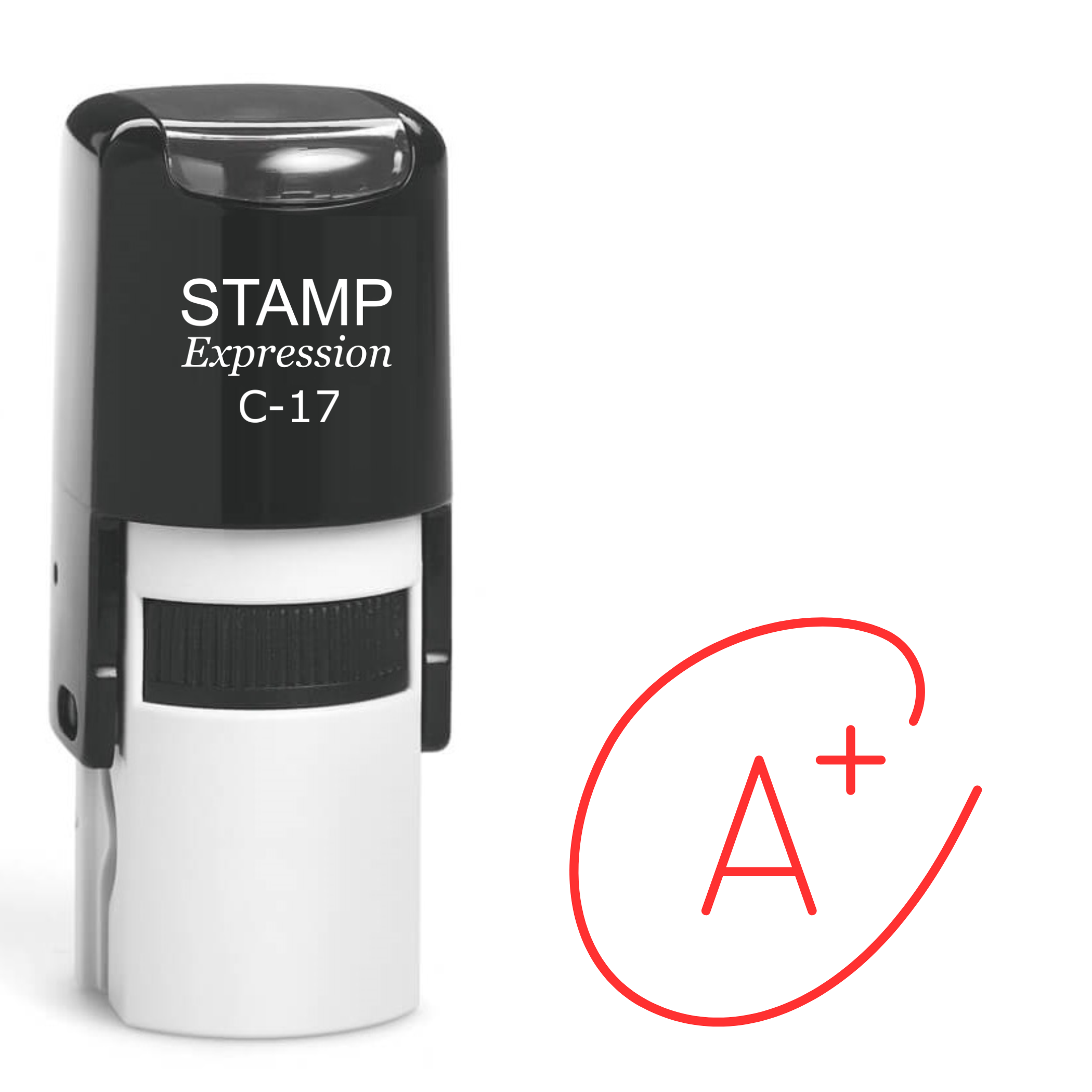 A+ in the circle teacher school Self Inking Rubber Stamp (SH-63642)