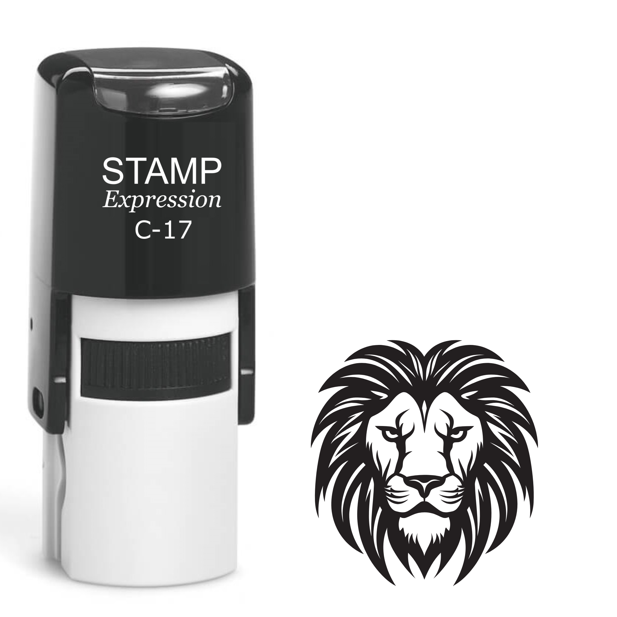 Majestic lion head Self Inking Rubber Stamp (SH-63704)