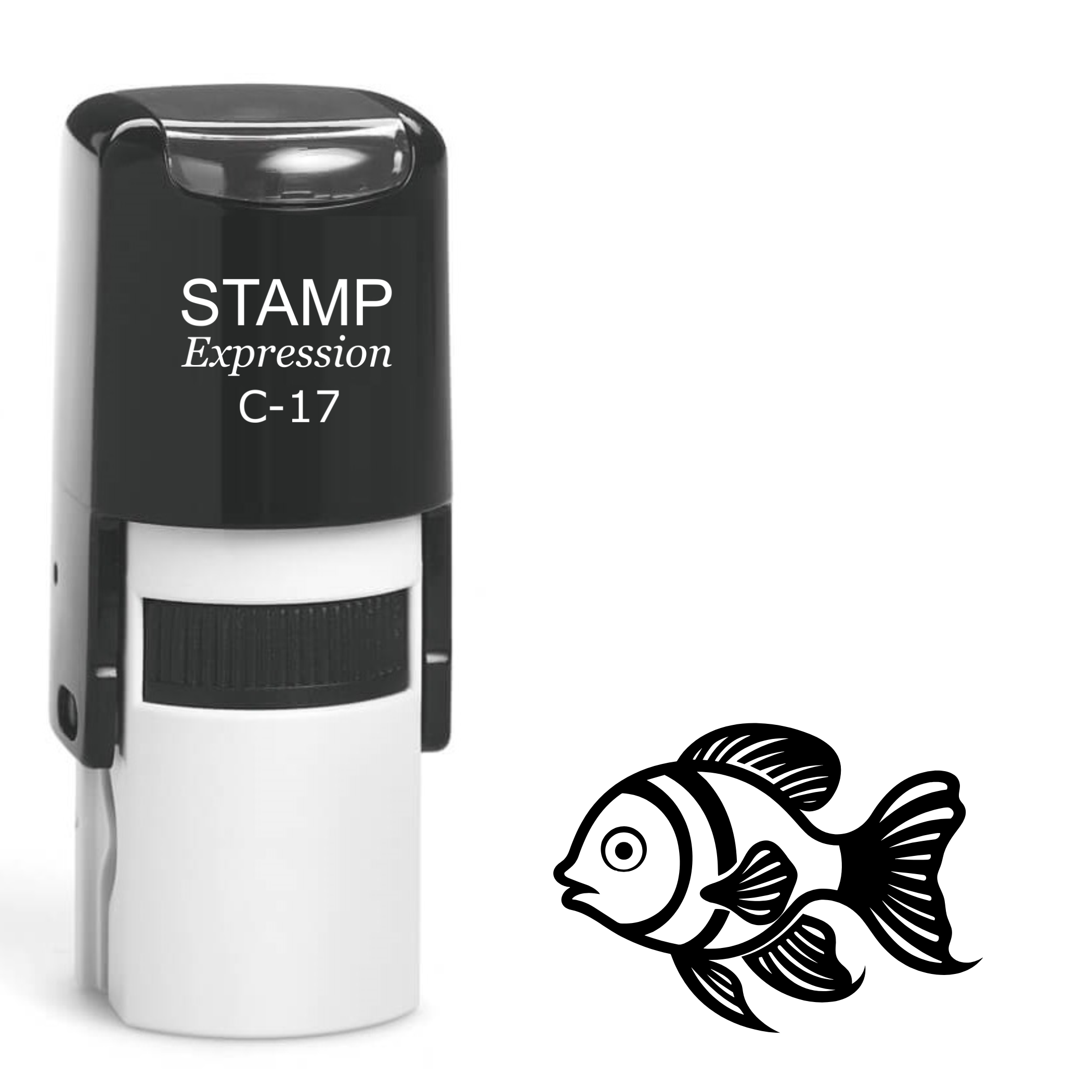 Fancy goldfish Self Inking Rubber Stamp (SH-63711)