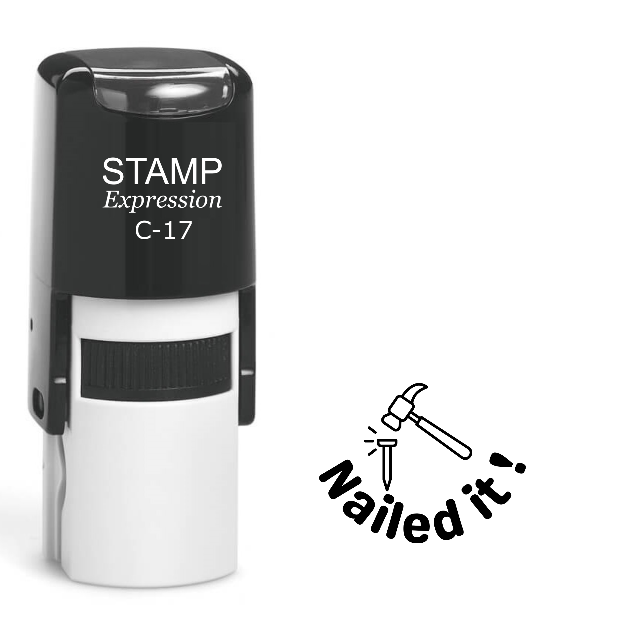 Nailed it with hammer and nail Self Inking Rubber Stamp (SH-63758)