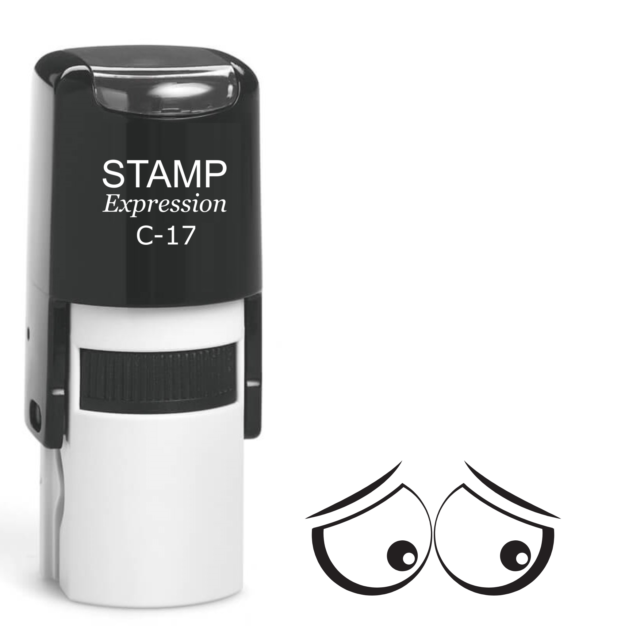 Scarred eyes Self Inking Rubber Stamp (SH-63810)