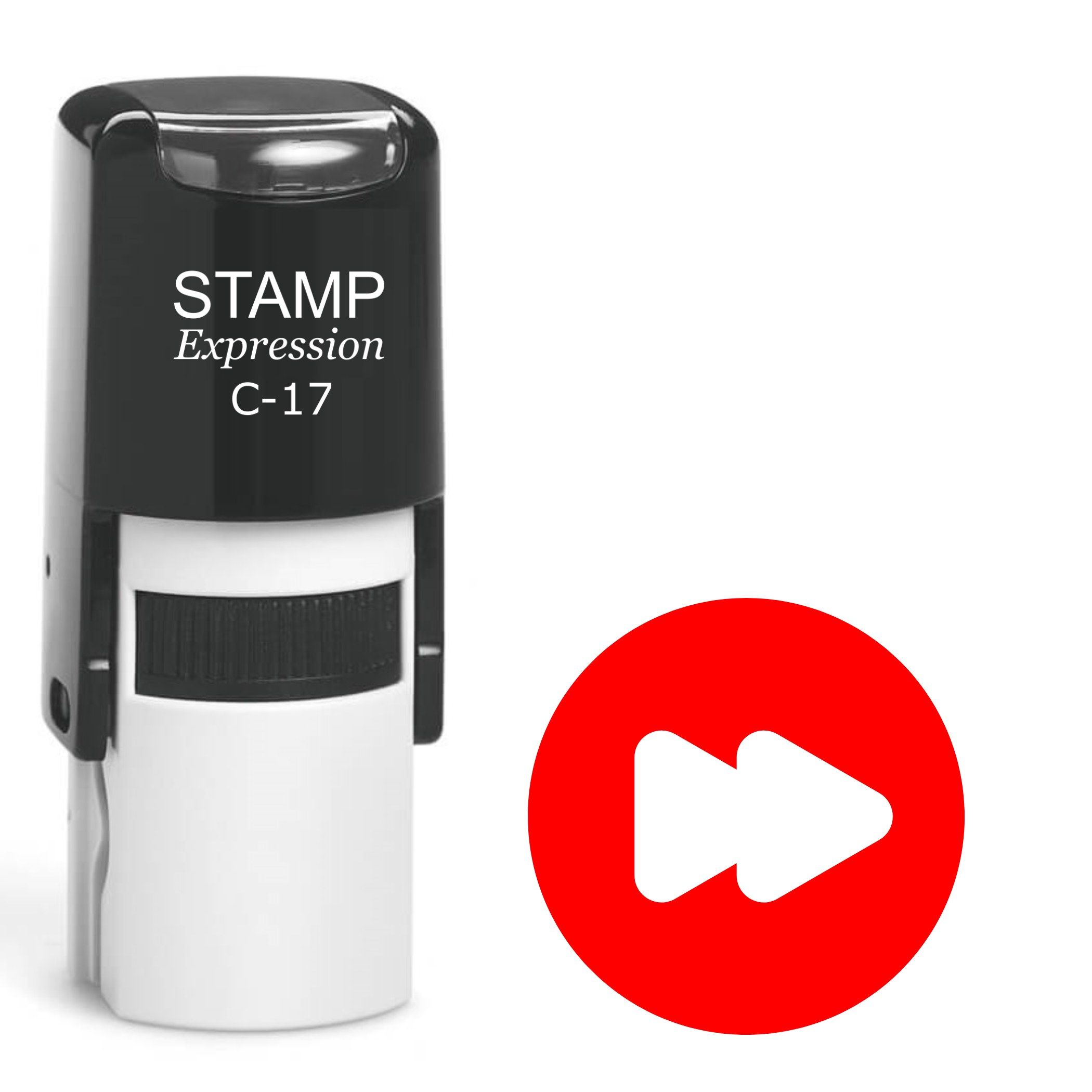 Fast forward sign Self Inking Rubber Stamp (SH-63819)