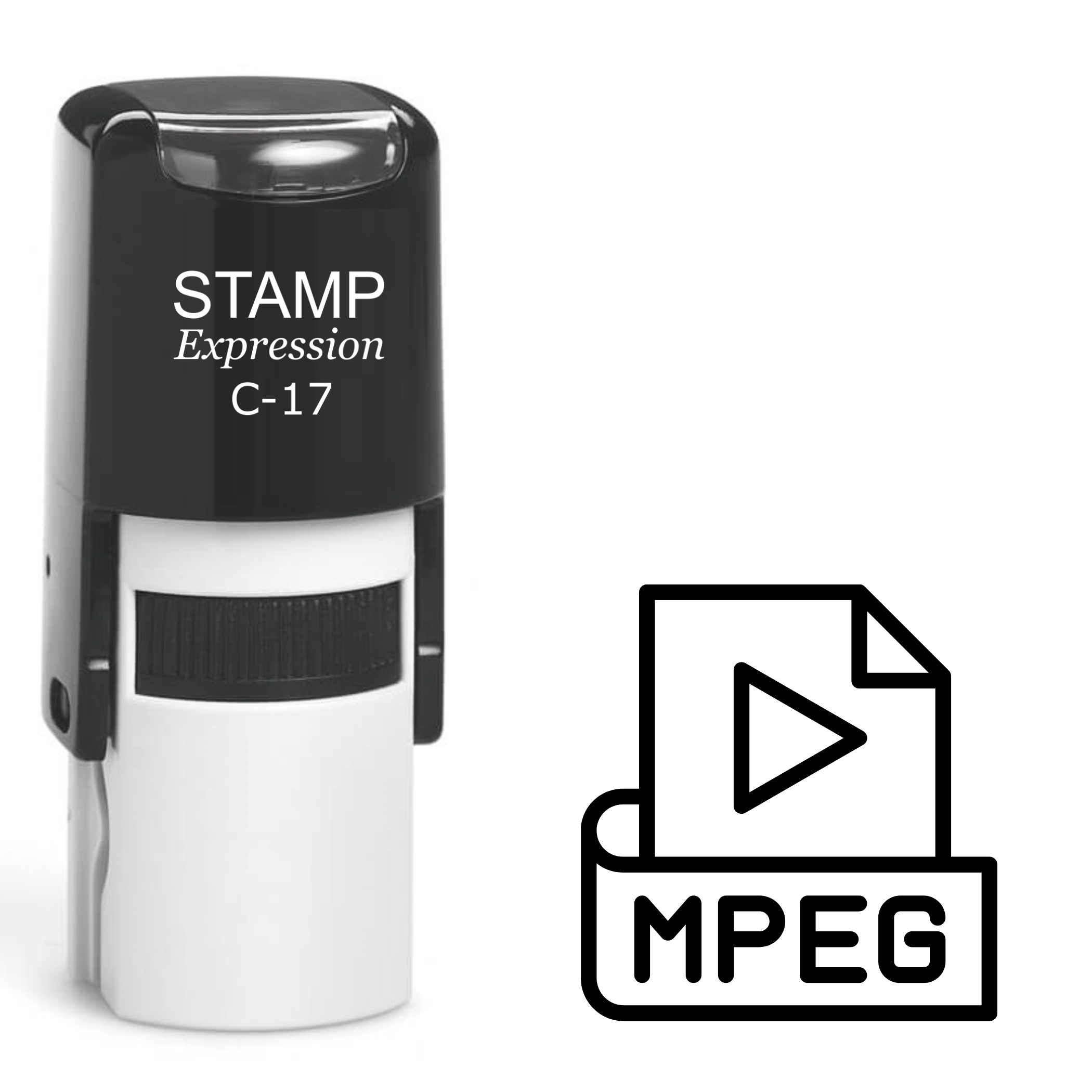 MPEG sign Self Inking Rubber Stamp (SH-63827)
