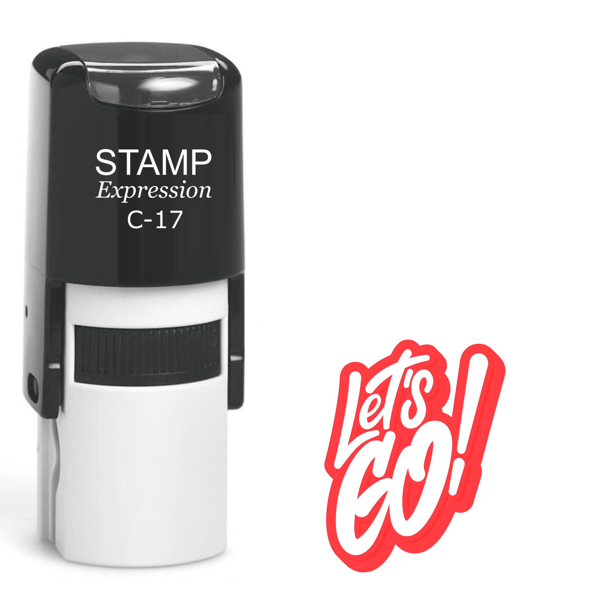 Let's go Self Inking Rubber Stamp (SH-63832)