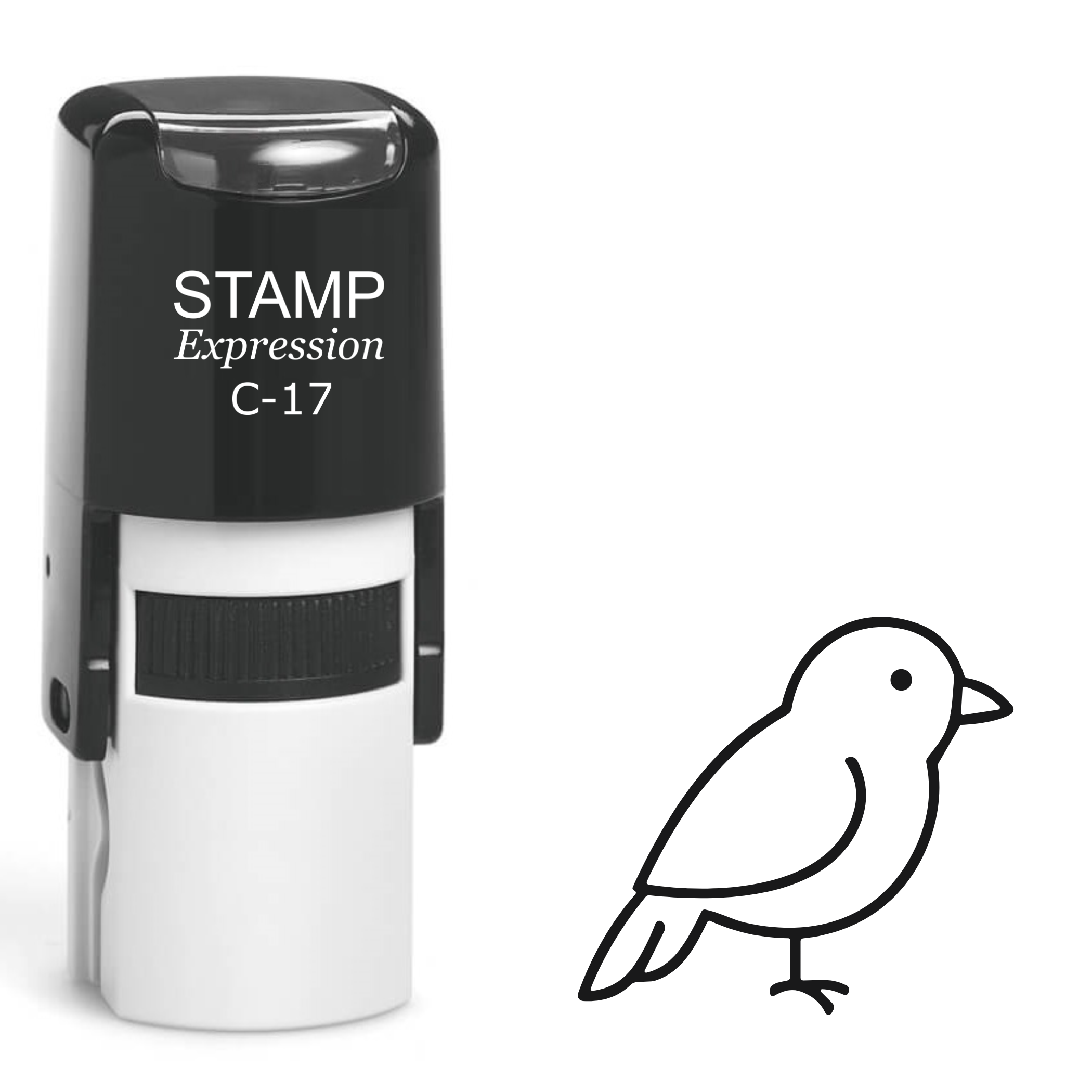 Simple bird outline Self Inking Rubber Stamp (SH-63845)