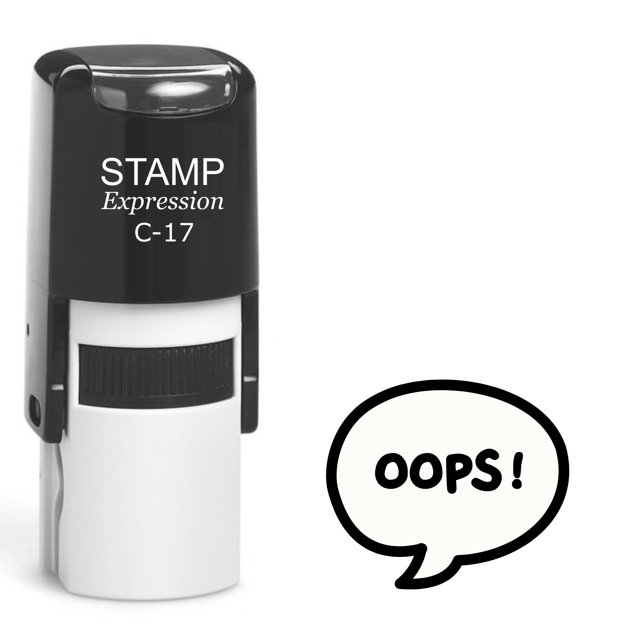 Oops in a thought bubble Self Inking Rubber Stamp (SH-63881)