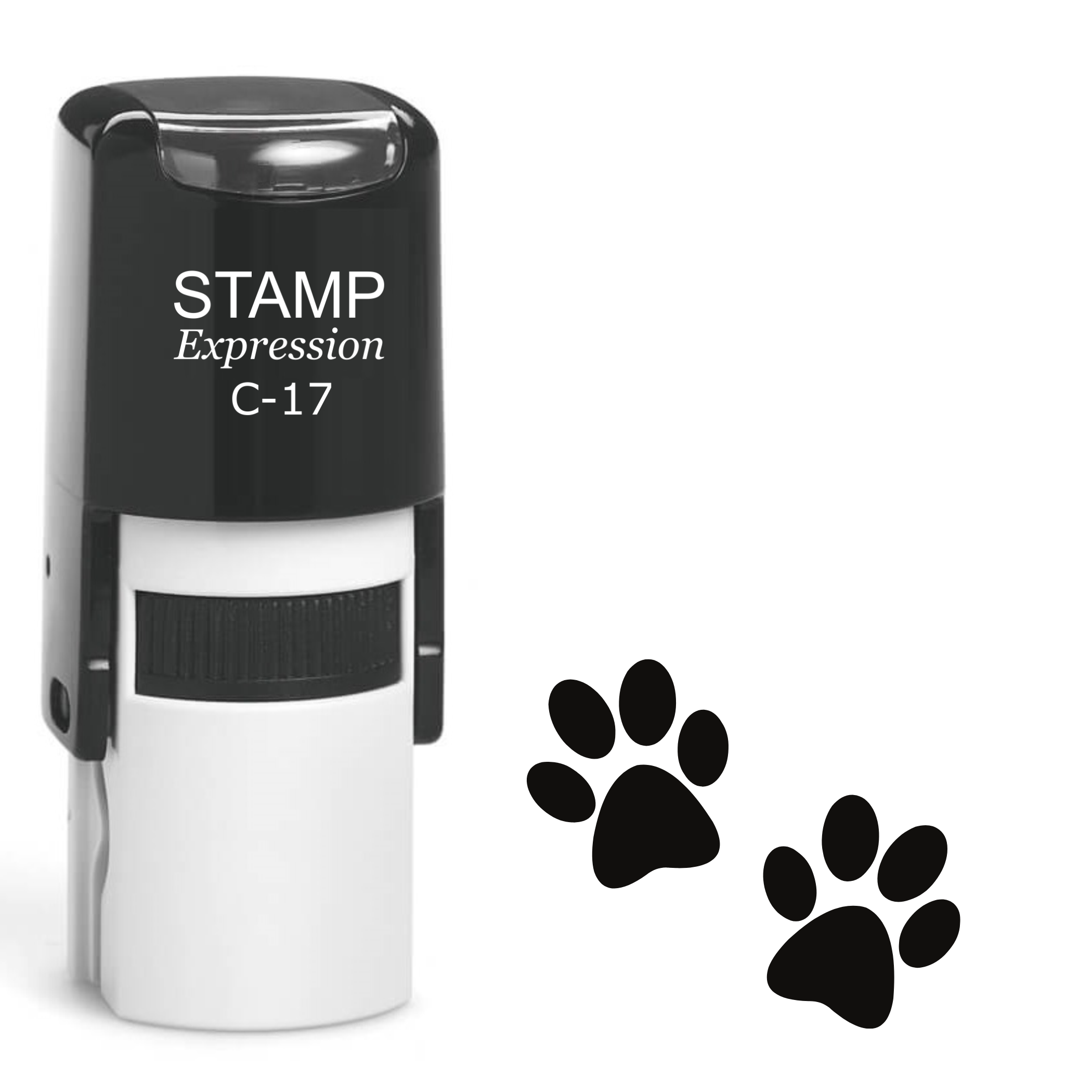 Two paw prints Self Inking Rubber Stamp (SH-63904)
