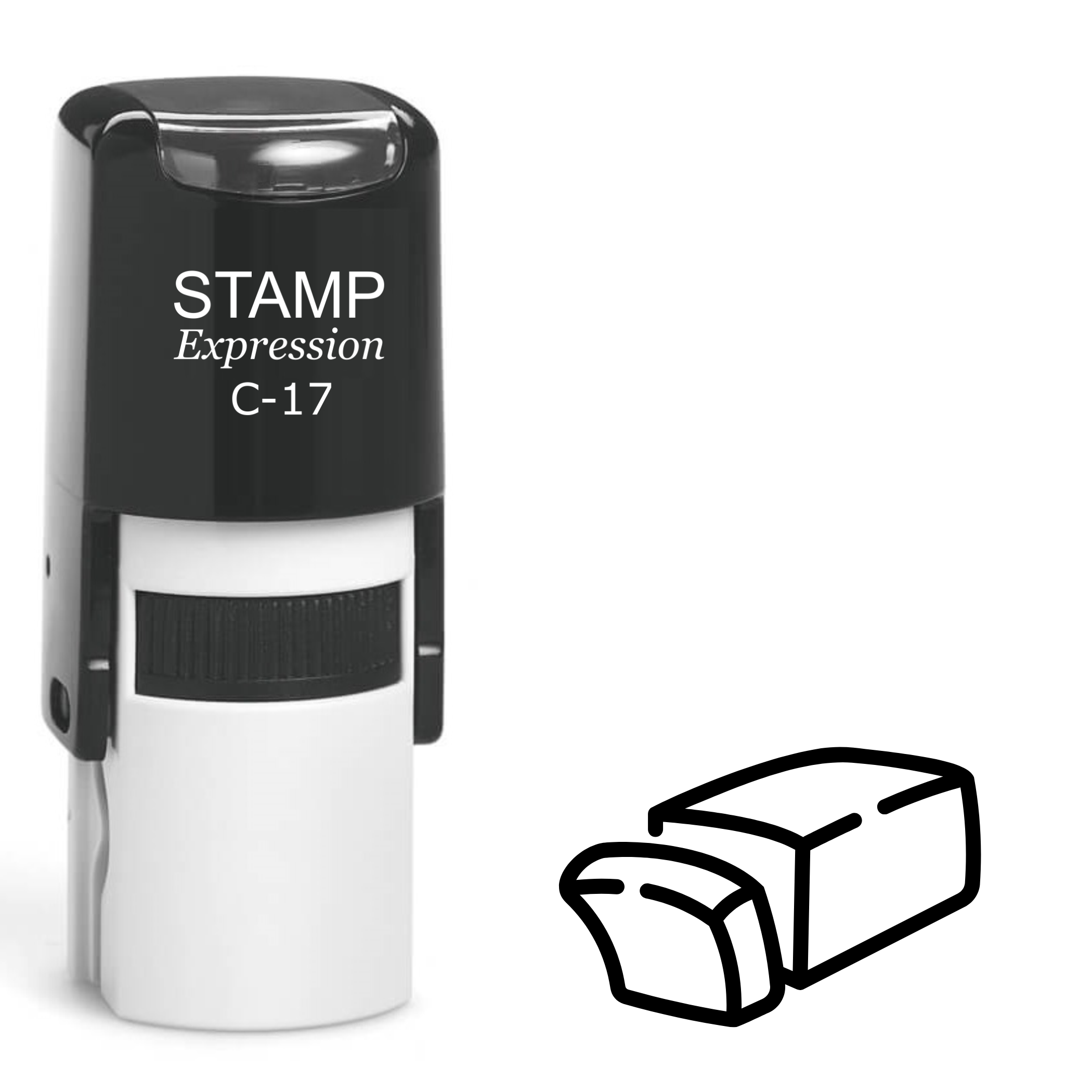 Sliced loaf of bread Self Inking Rubber Stamp (SH-63923)