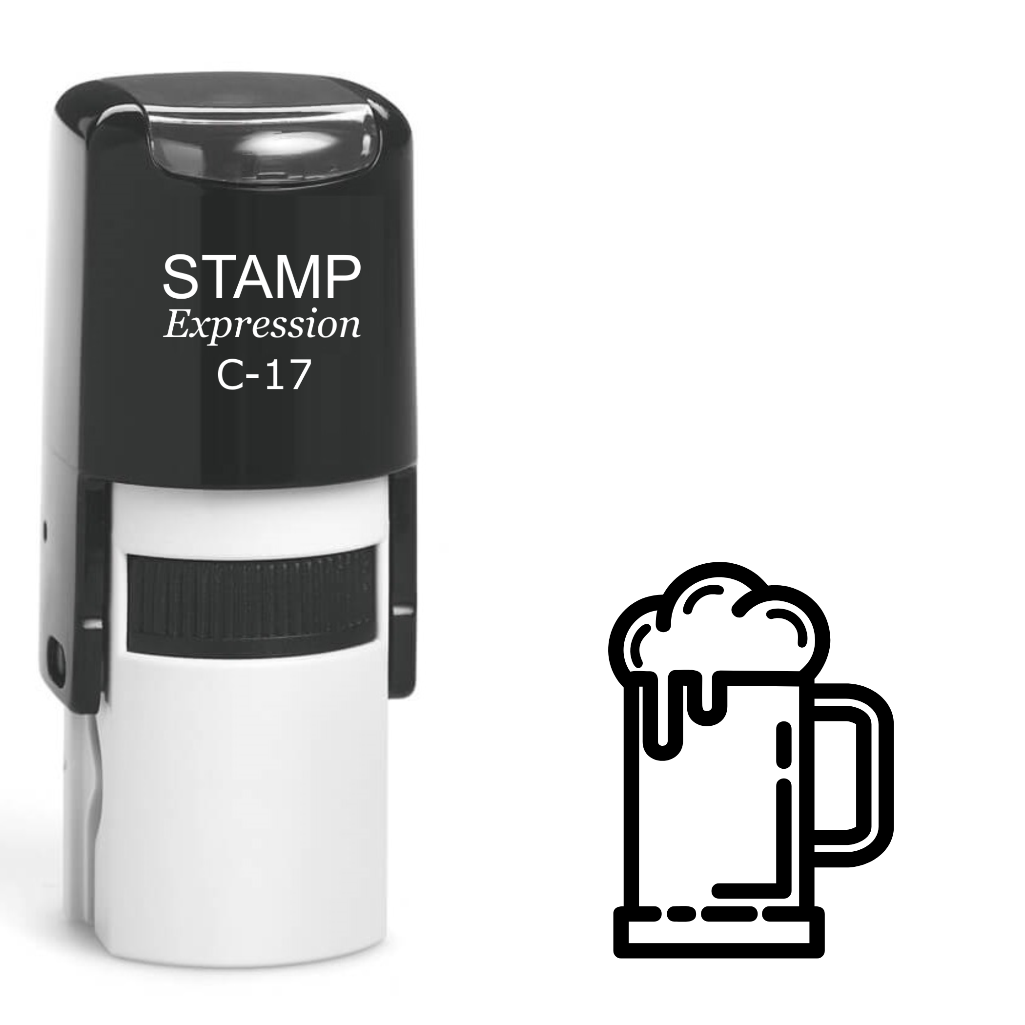 Pint of beer Self Inking Rubber Stamp (SH-63938)