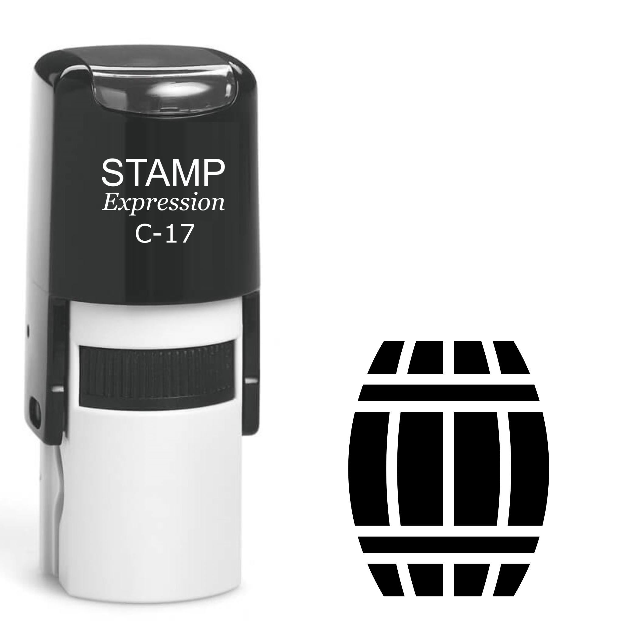 Wine barrel Self Inking Rubber Stamp (SH-63940)