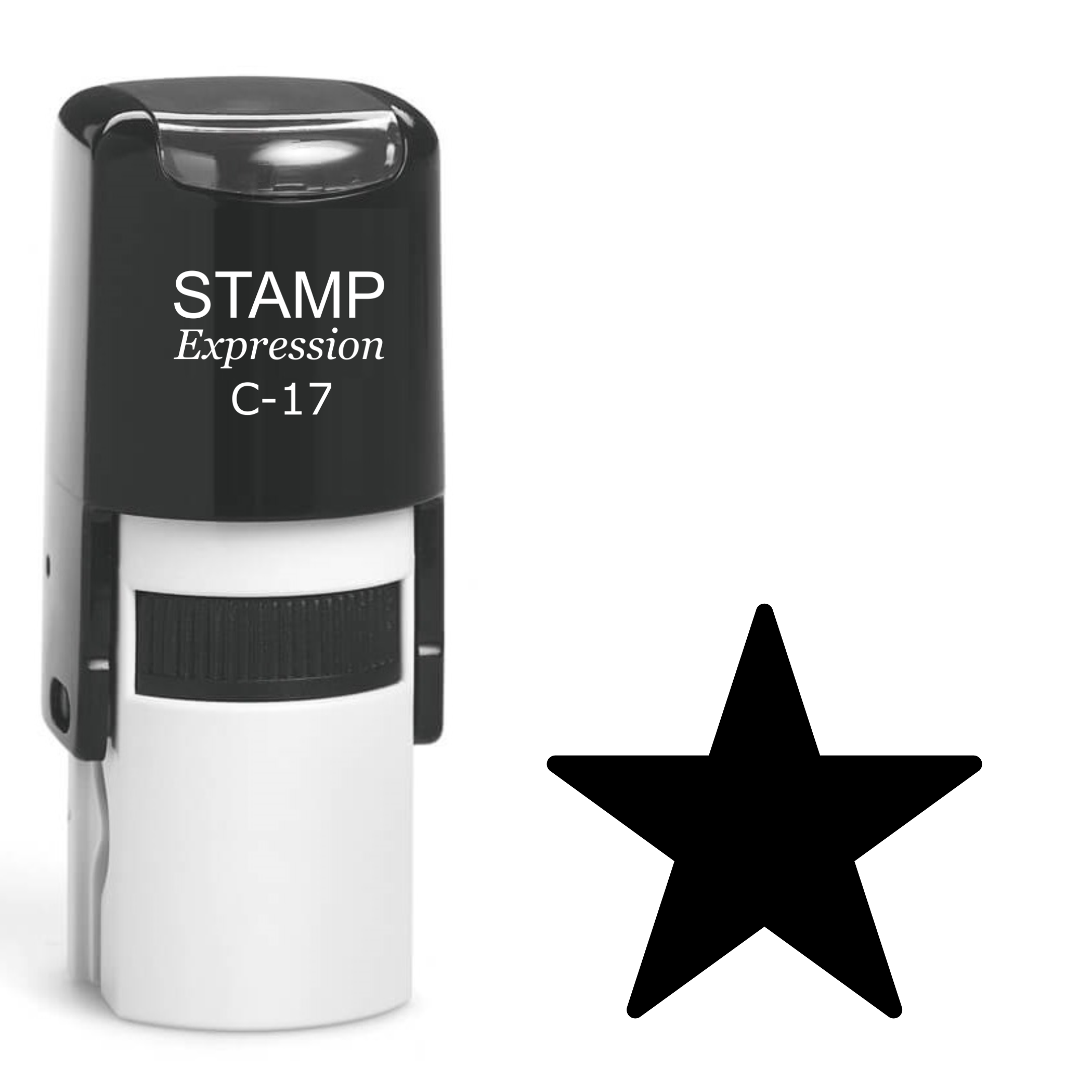 Simple star silhouette Self Inking Rubber Stamp (SH-63992)