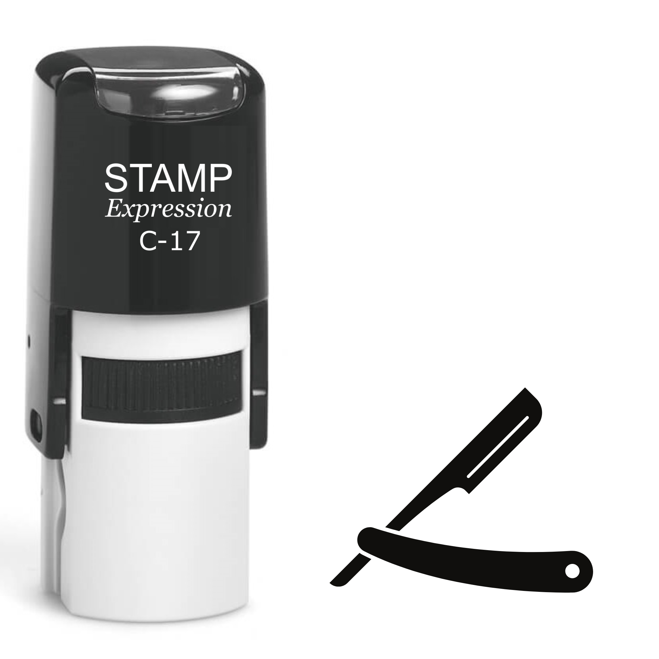 Barber’s laser hair stylist Self Inking Rubber Stamp (SH-63997)