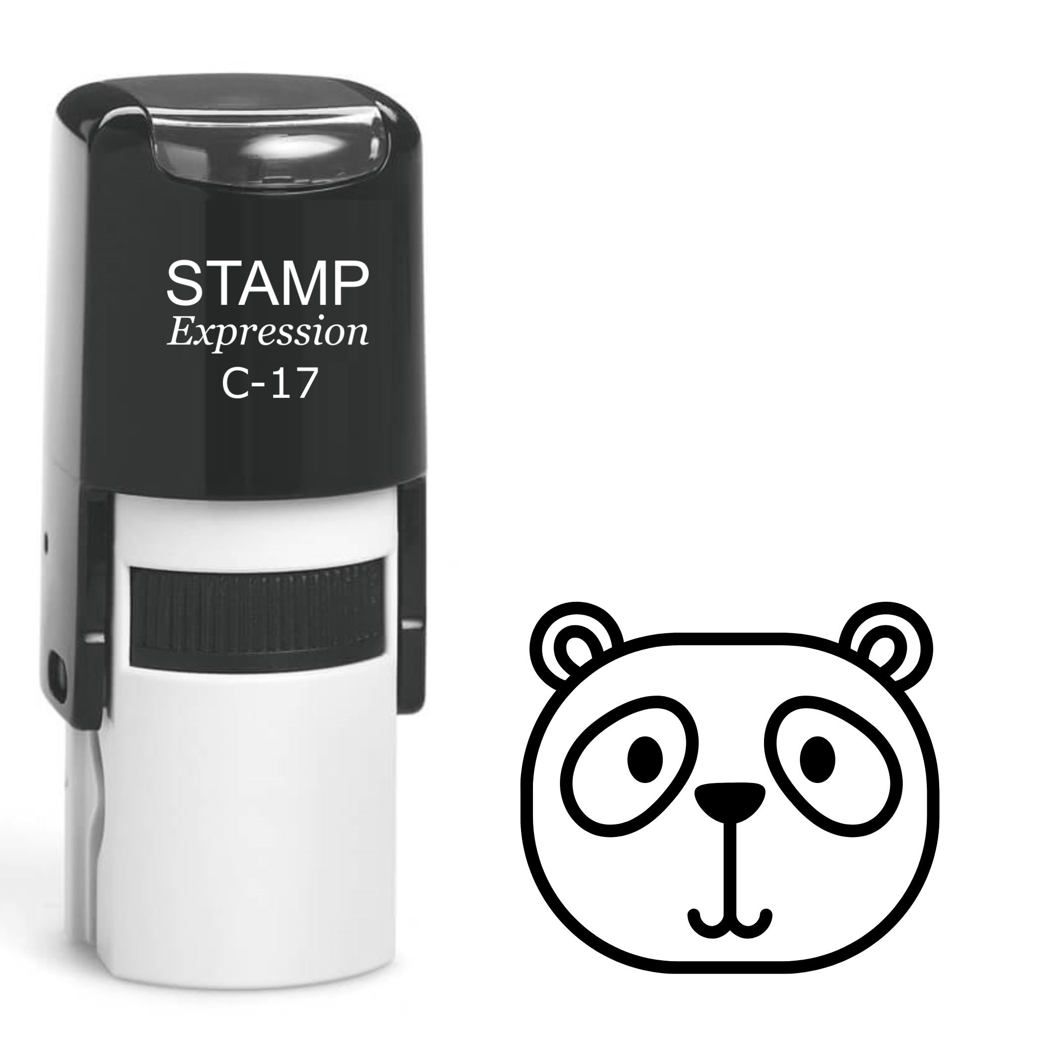 Panda bear head Self Inking Rubber Stamp (SH-64082)