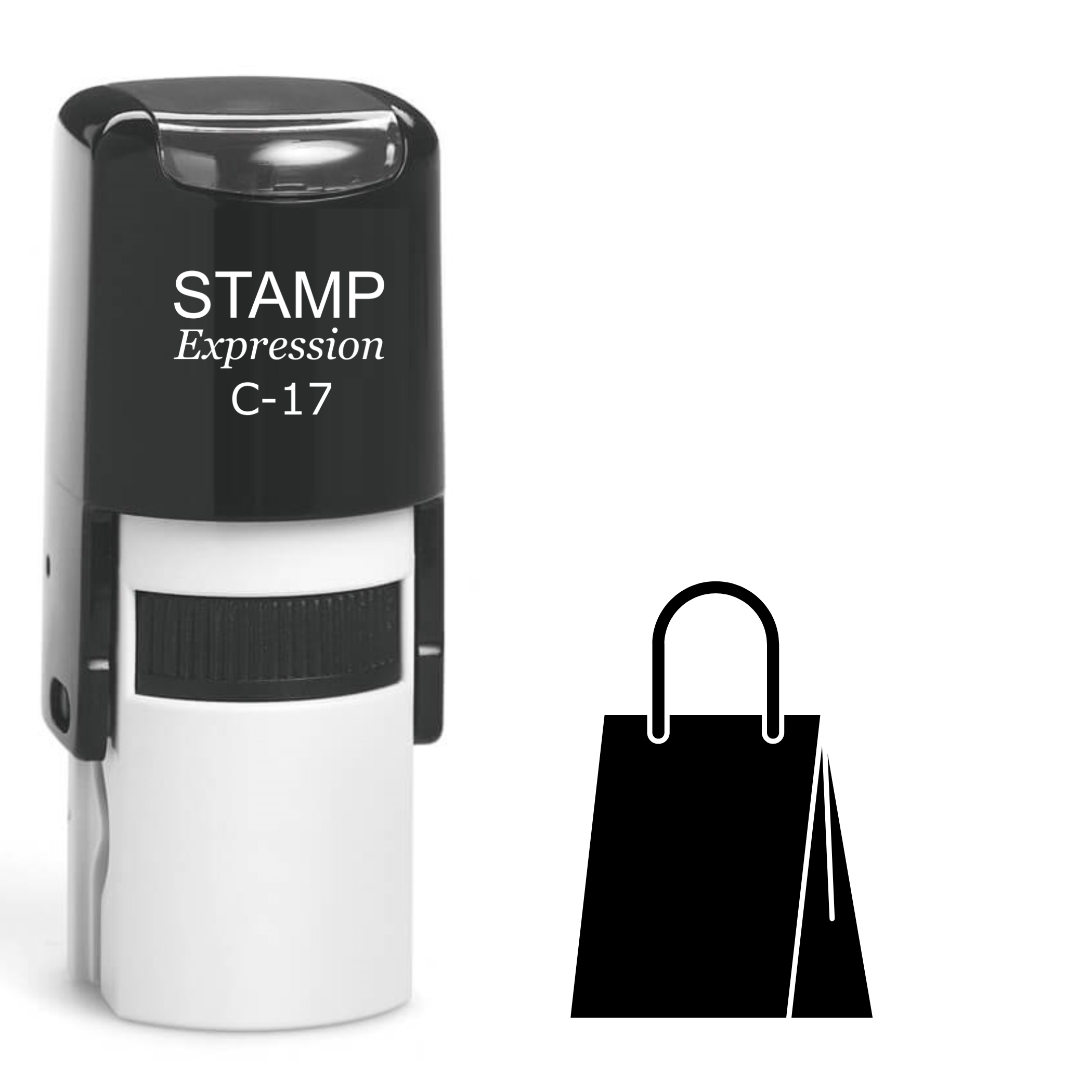 Shopping bag silhouette Self Inking Rubber Stamp (SH-64127)