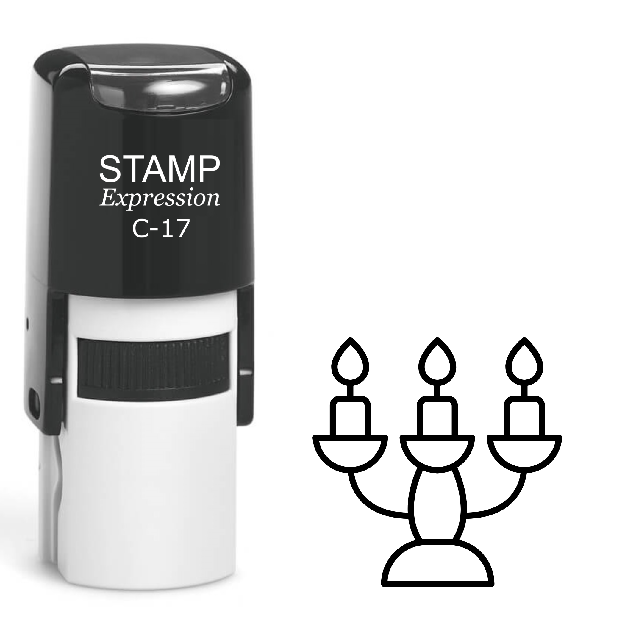 Candelabra Self Inking Rubber Stamp (SH-64159)