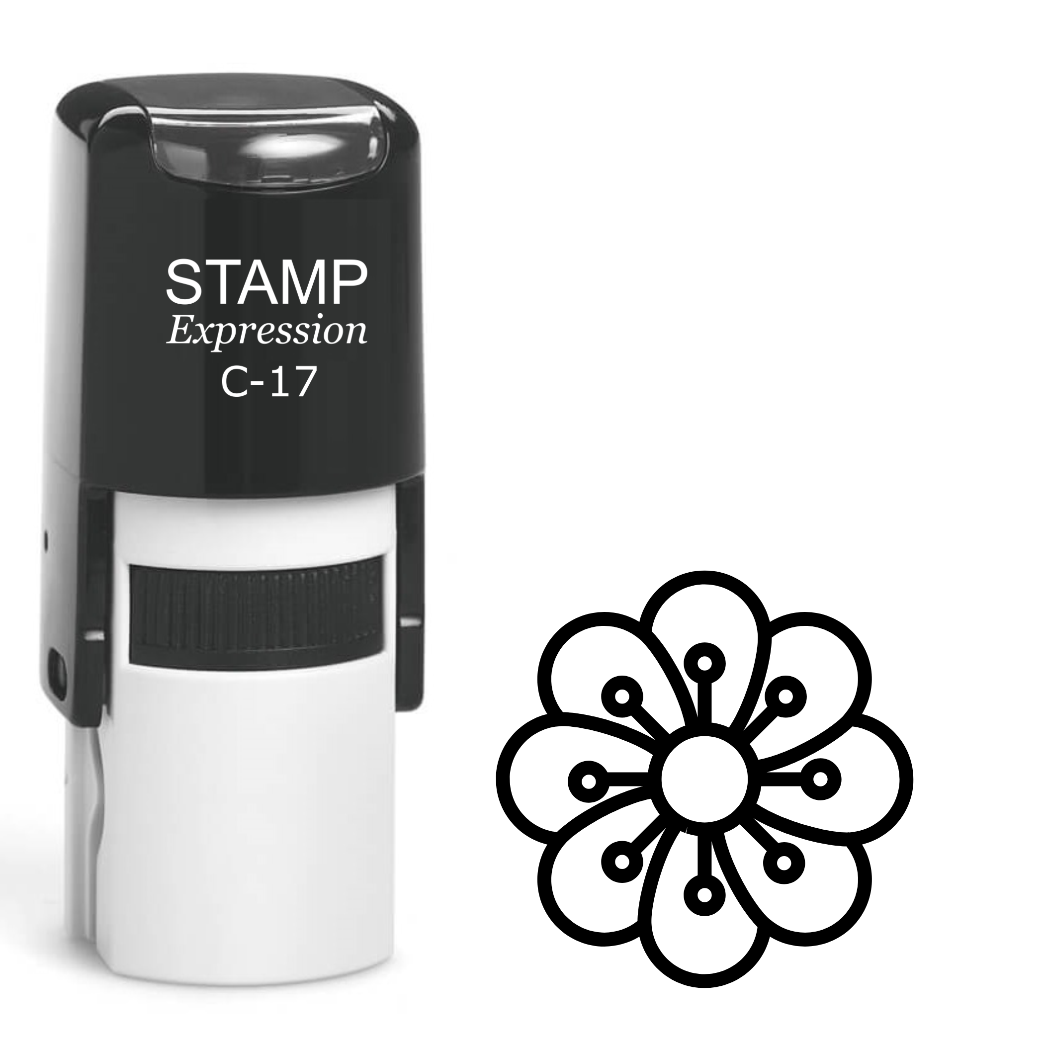 Gorgeous flower Self Inking Rubber Stamp (SH-64164)