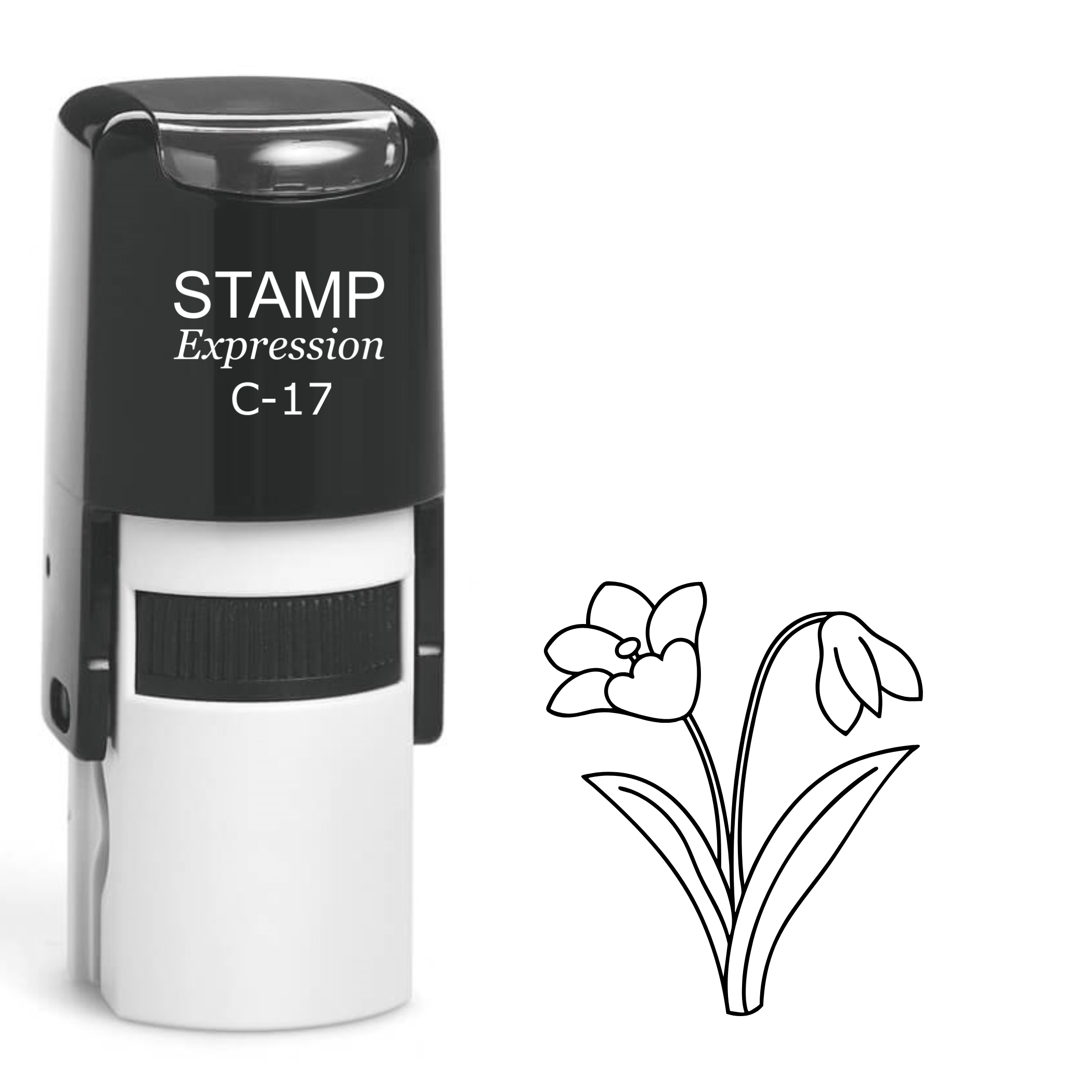 Spring flower Self Inking Rubber Stamp (SH-64235)