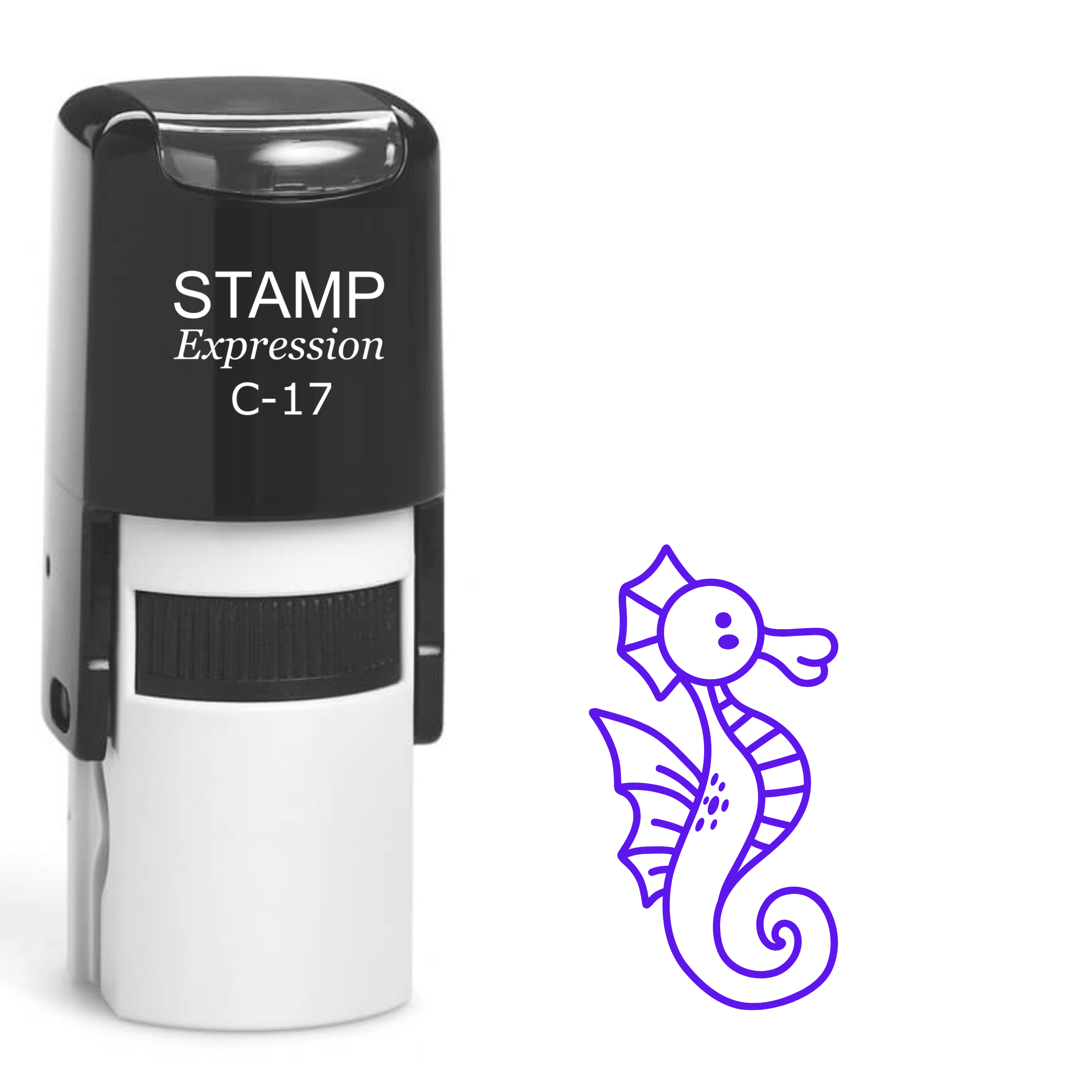 Silly seahorse Self Inking Rubber Stamp (SH-64256)