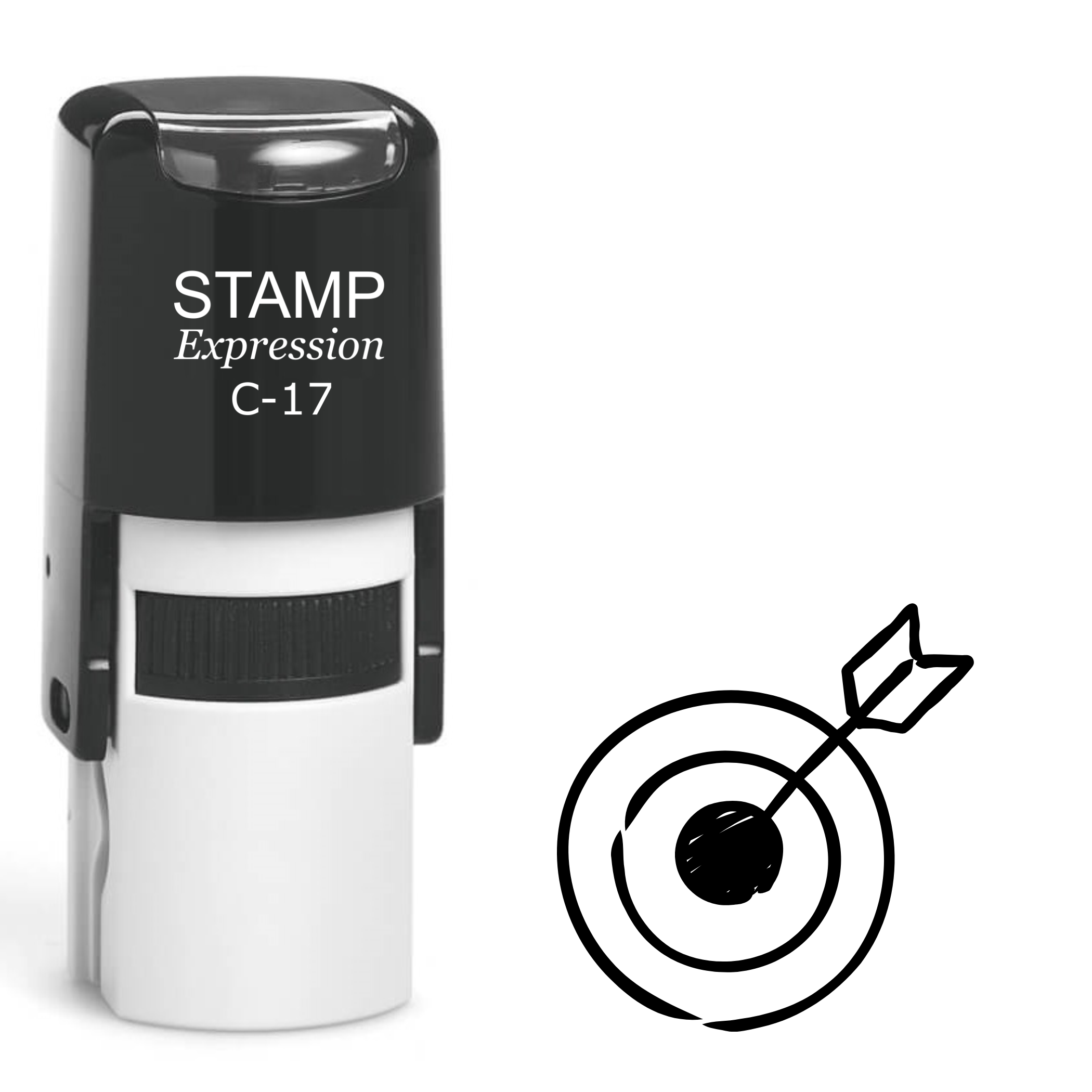Bullseye with arrow Self Inking Rubber Stamp (SH-64262)