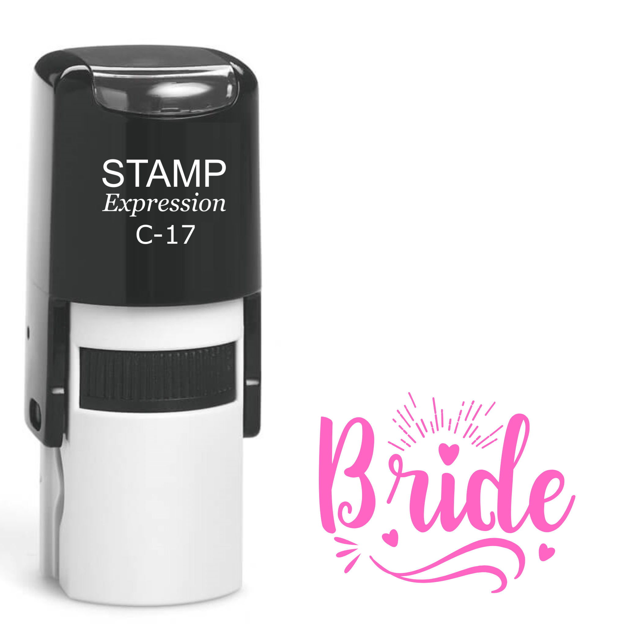 Bride with little hearts Self Inking Rubber Stamp (SH-64296)
