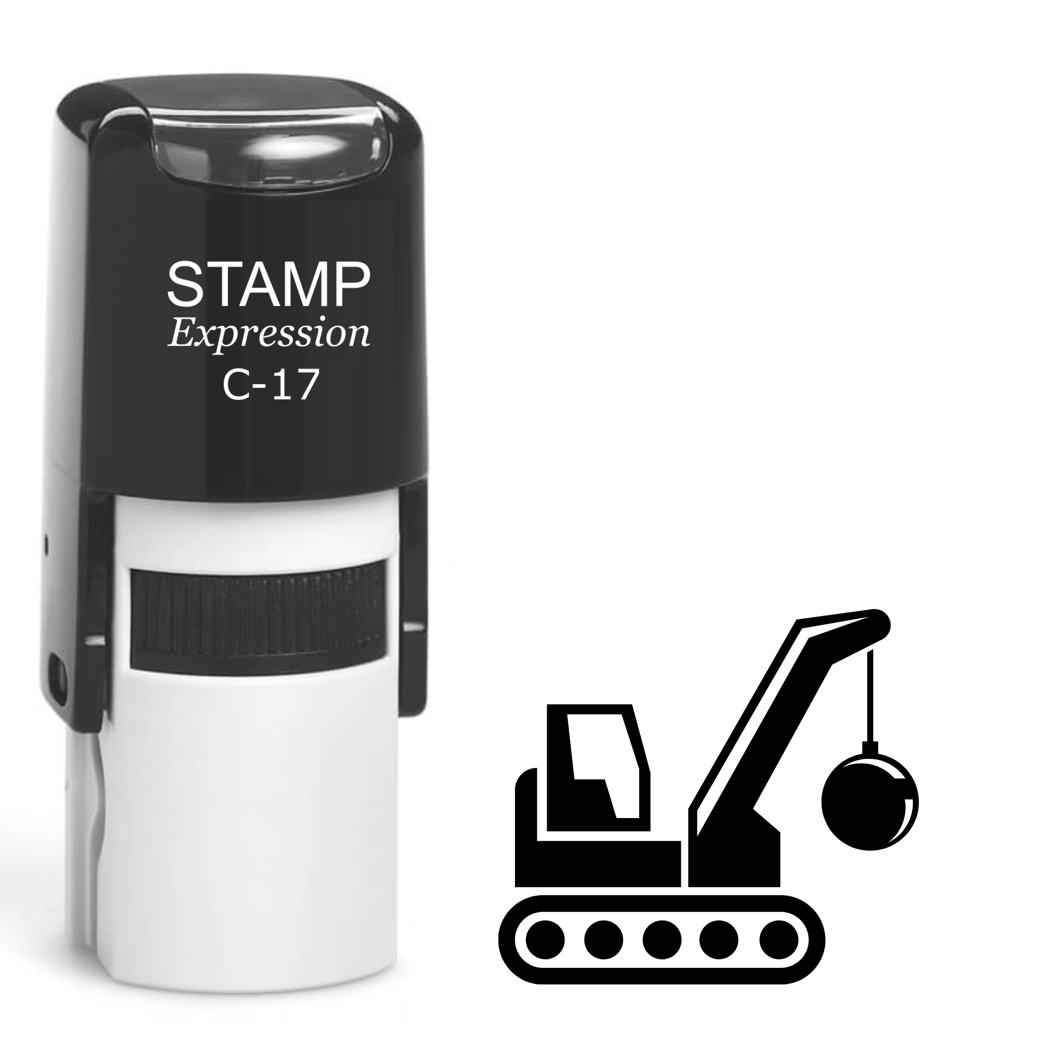 Demolition cannon ball truck Self Inking Rubber Stamp (SH-64306)