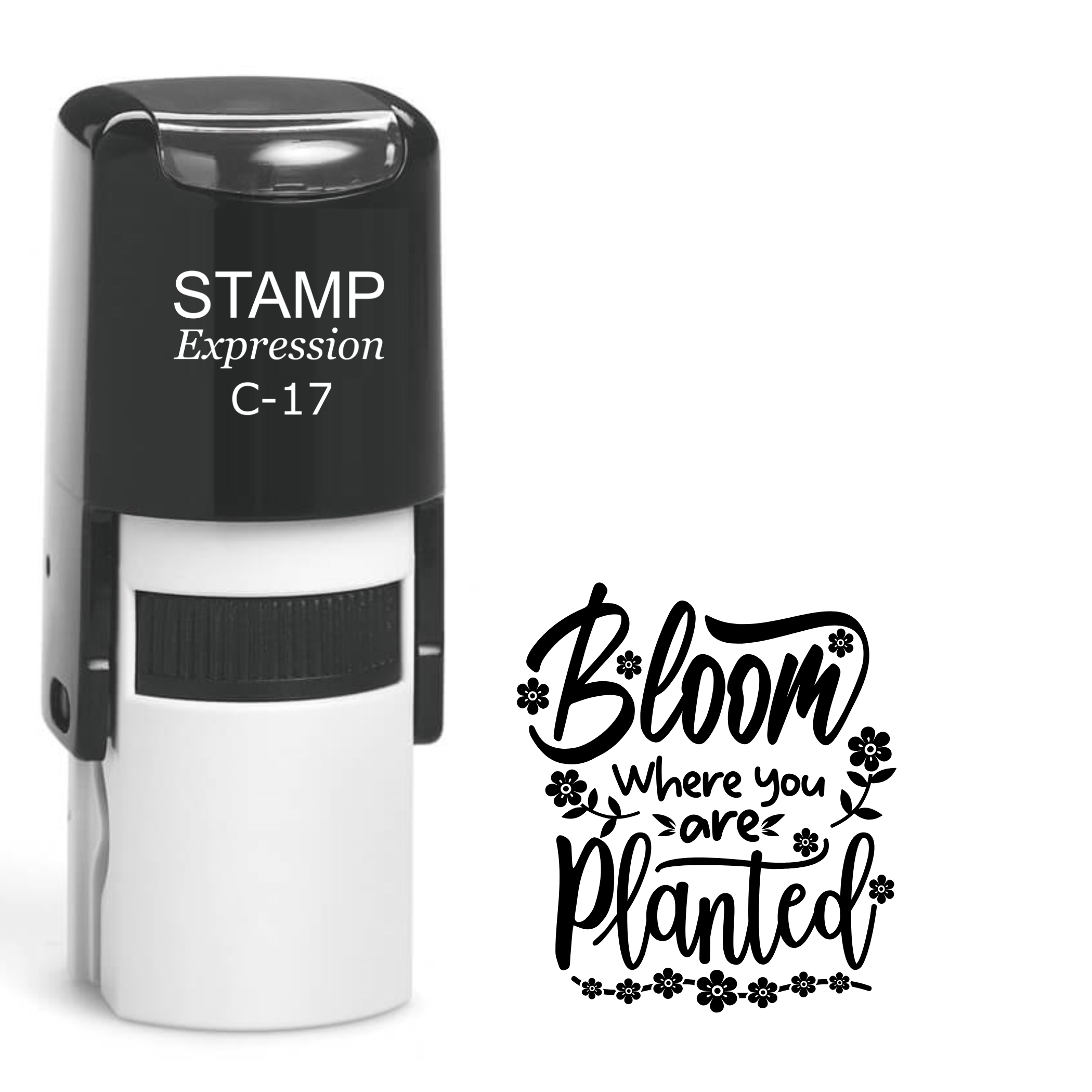 Bloom where you’re planted Self Inking Rubber Stamp (SH-64343)