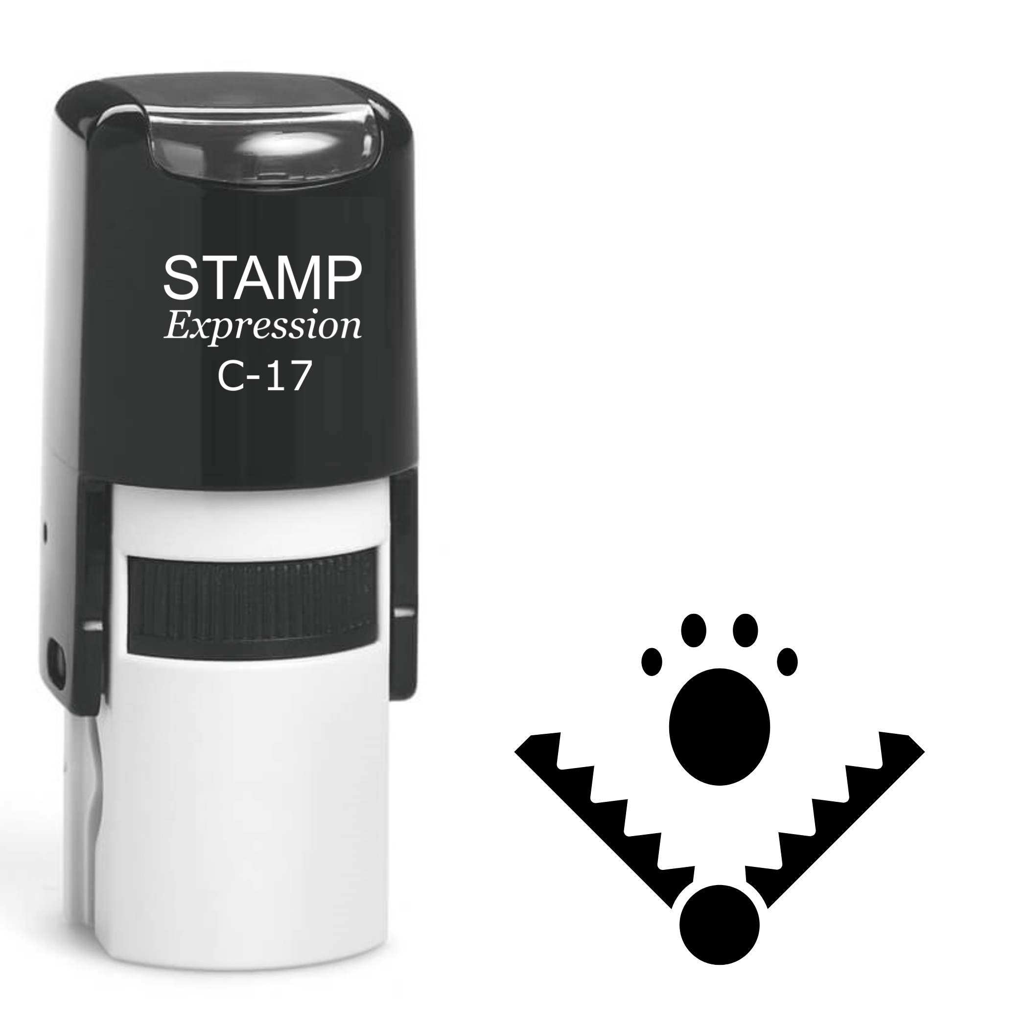 Bear trap with a paw Self Inking Rubber Stamp (SH-64373)