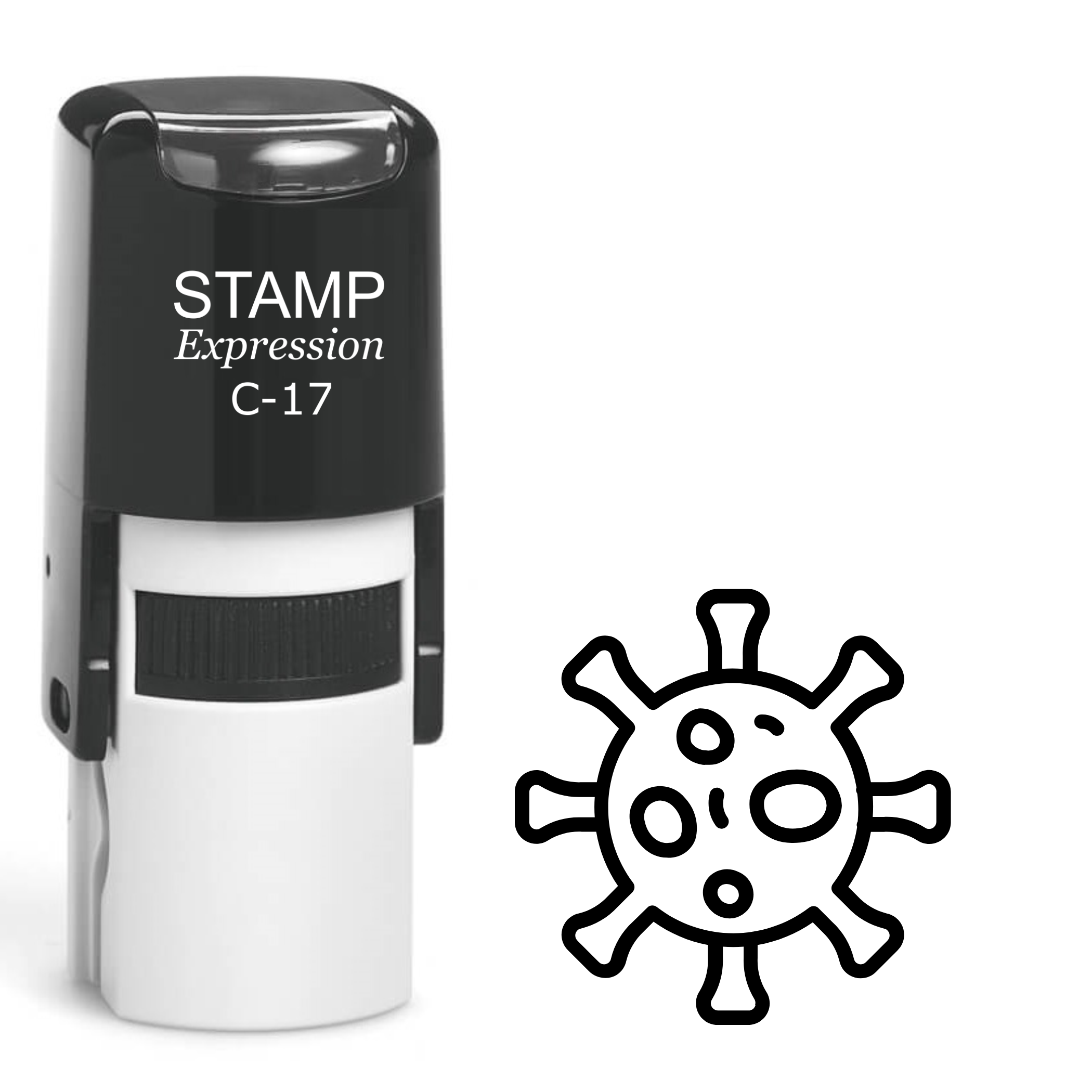 Germ outline Self Inking Rubber Stamp (SH-64386)