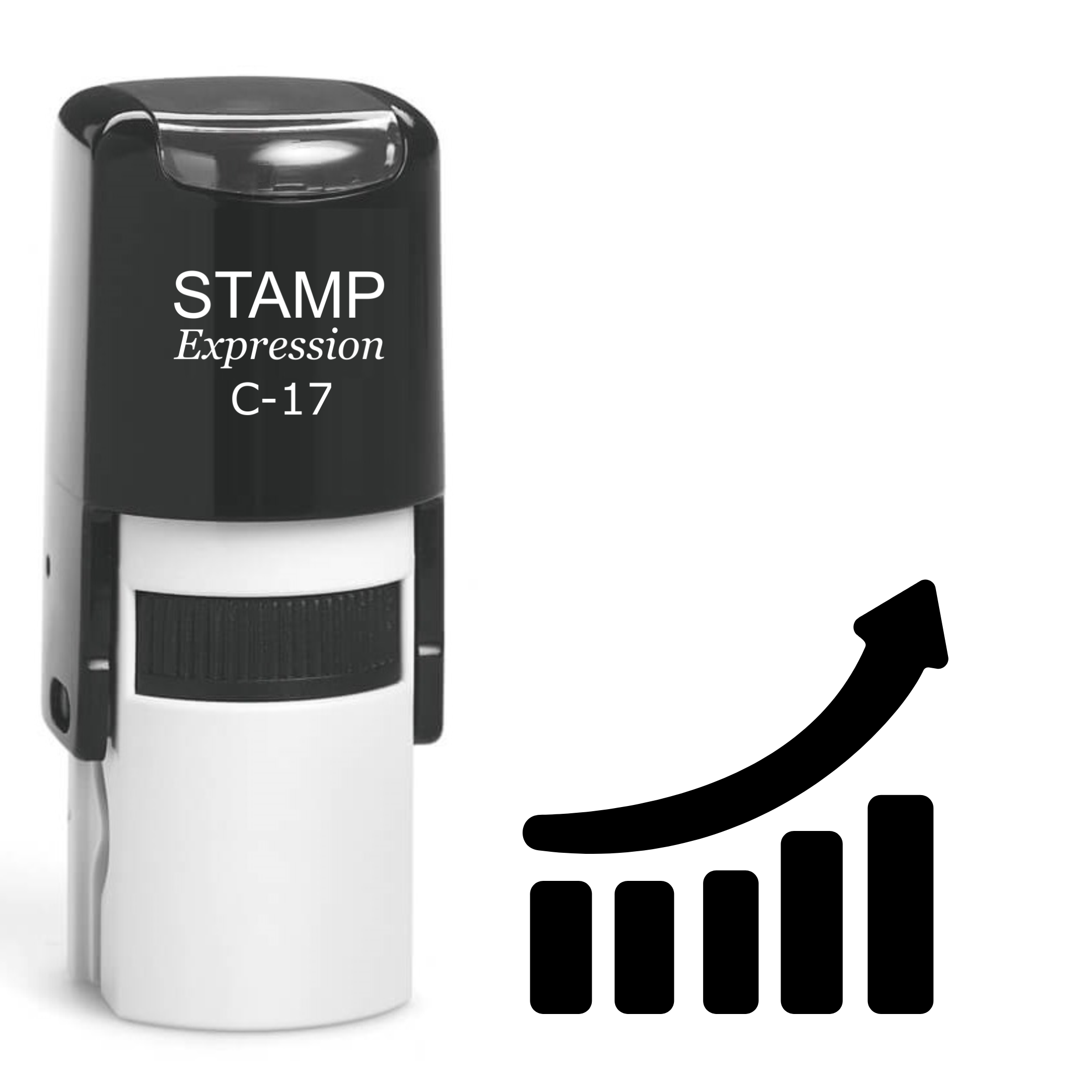 Growing sales chart Self Inking Rubber Stamp (SH-64391)