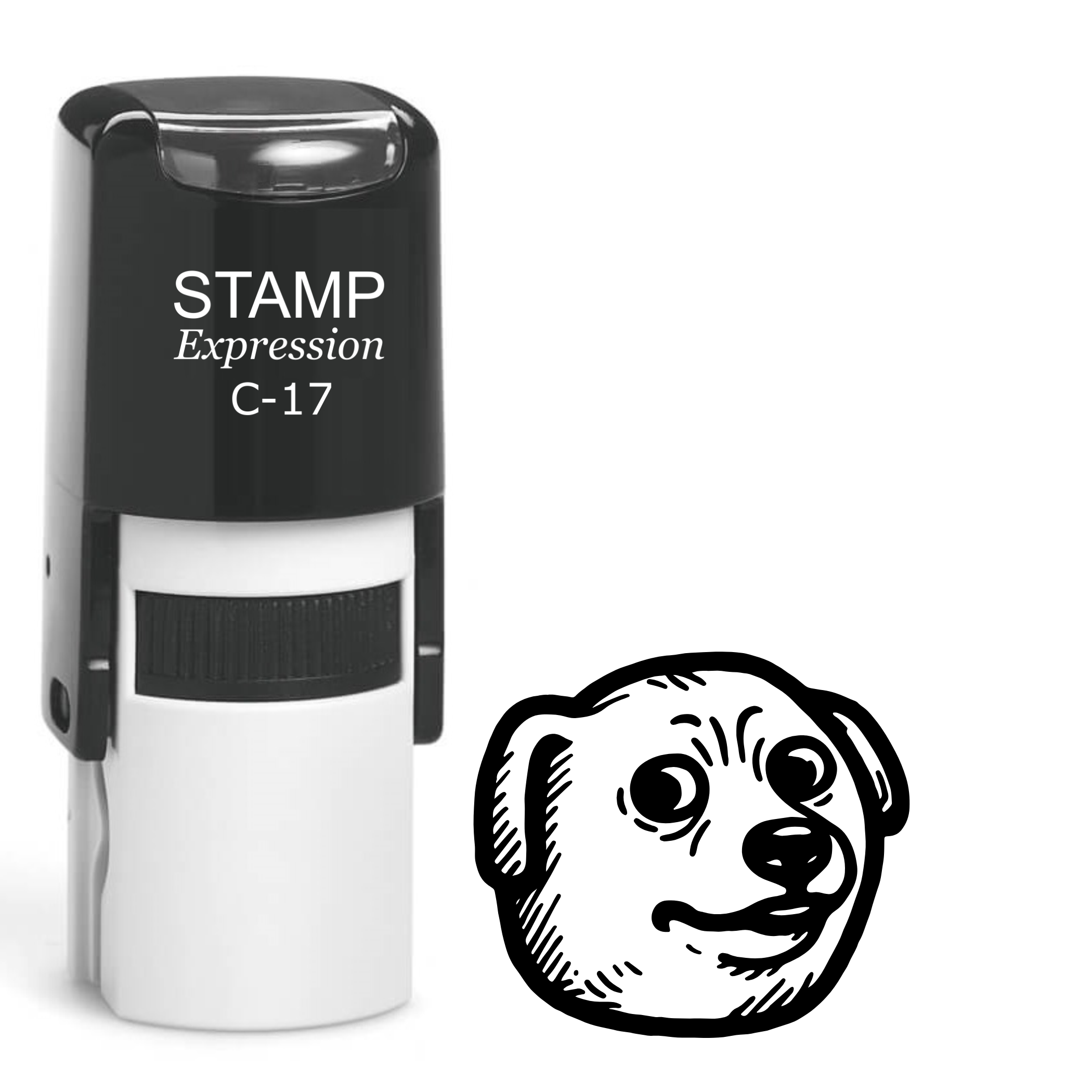 Suspicious meme dog head Self Inking Rubber Stamp (SH-64433)