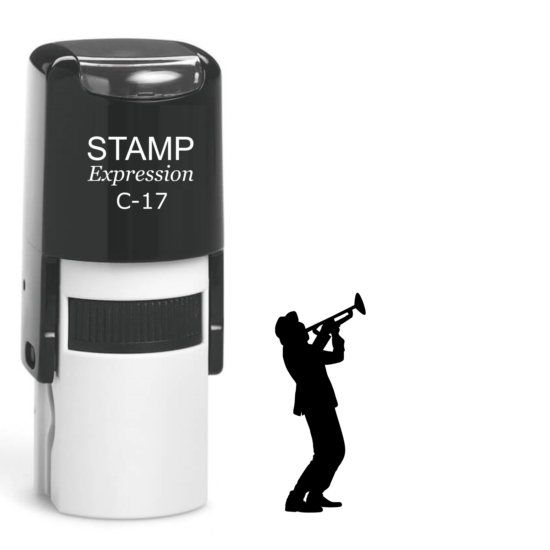 State of Louisiana silhouette with fleur-de-lis Self Inking Rubber Stamp (SH-64458)