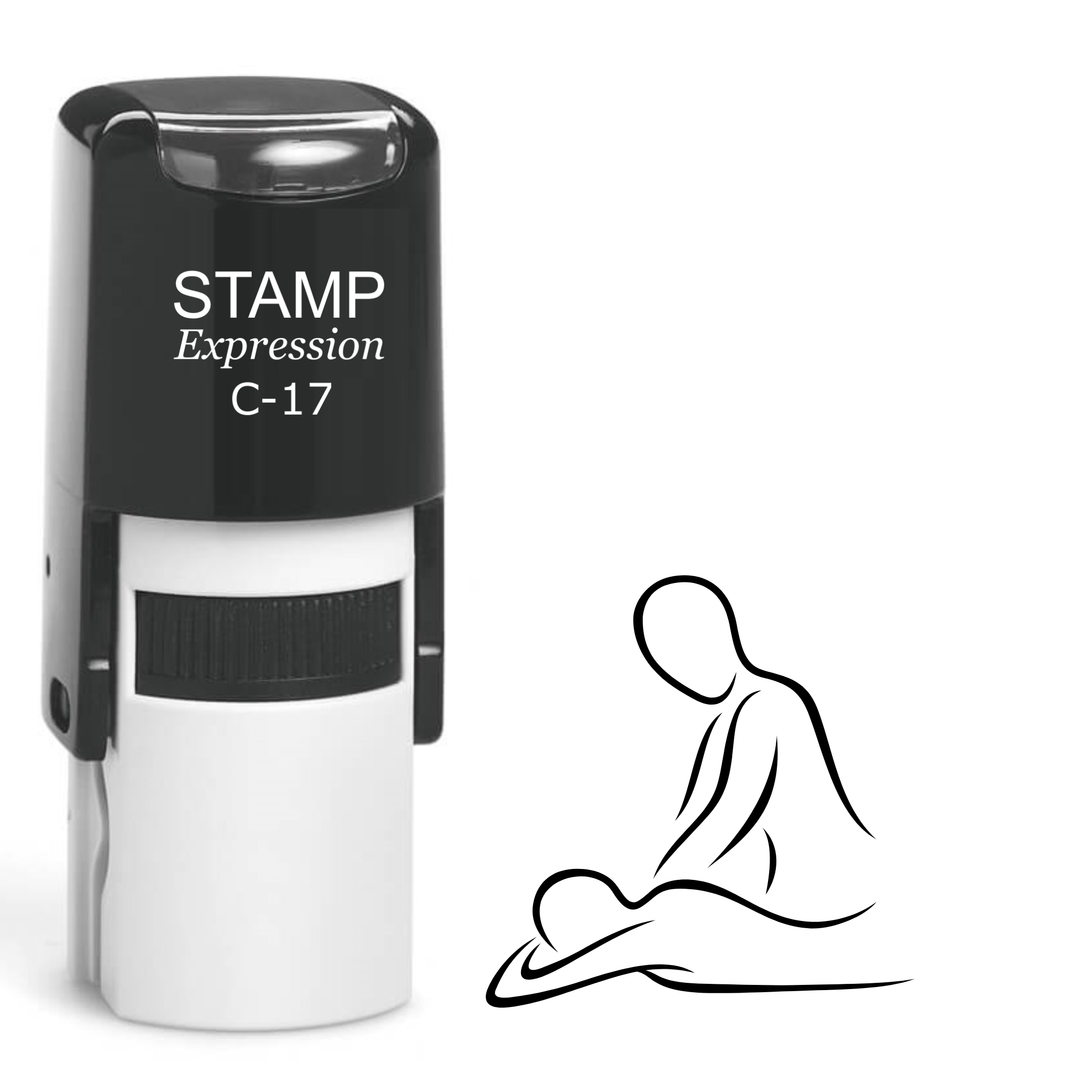 Flying phoenix bird Self Inking Rubber Stamp (SH-64464)