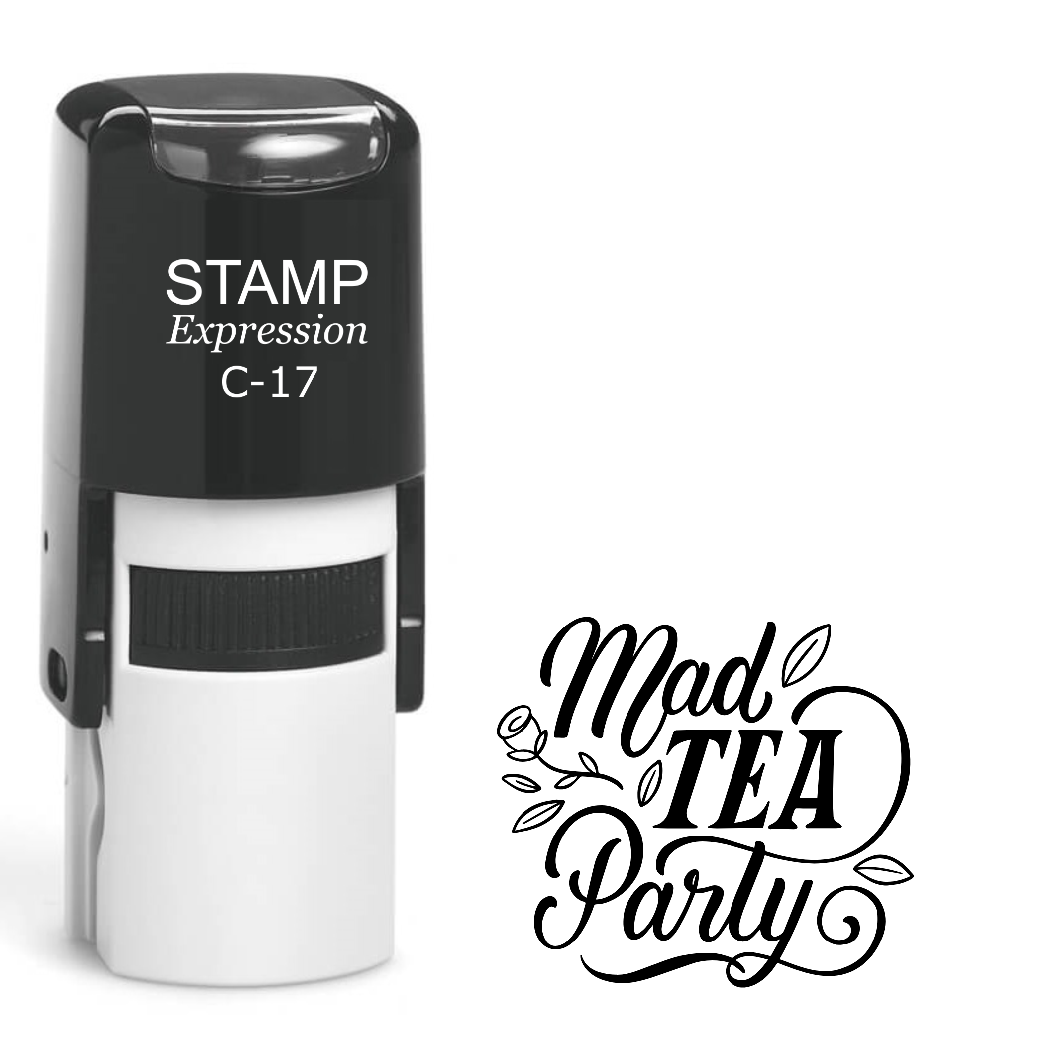 Top hat with playing hearts Self Inking Rubber Stamp (SH-64469)