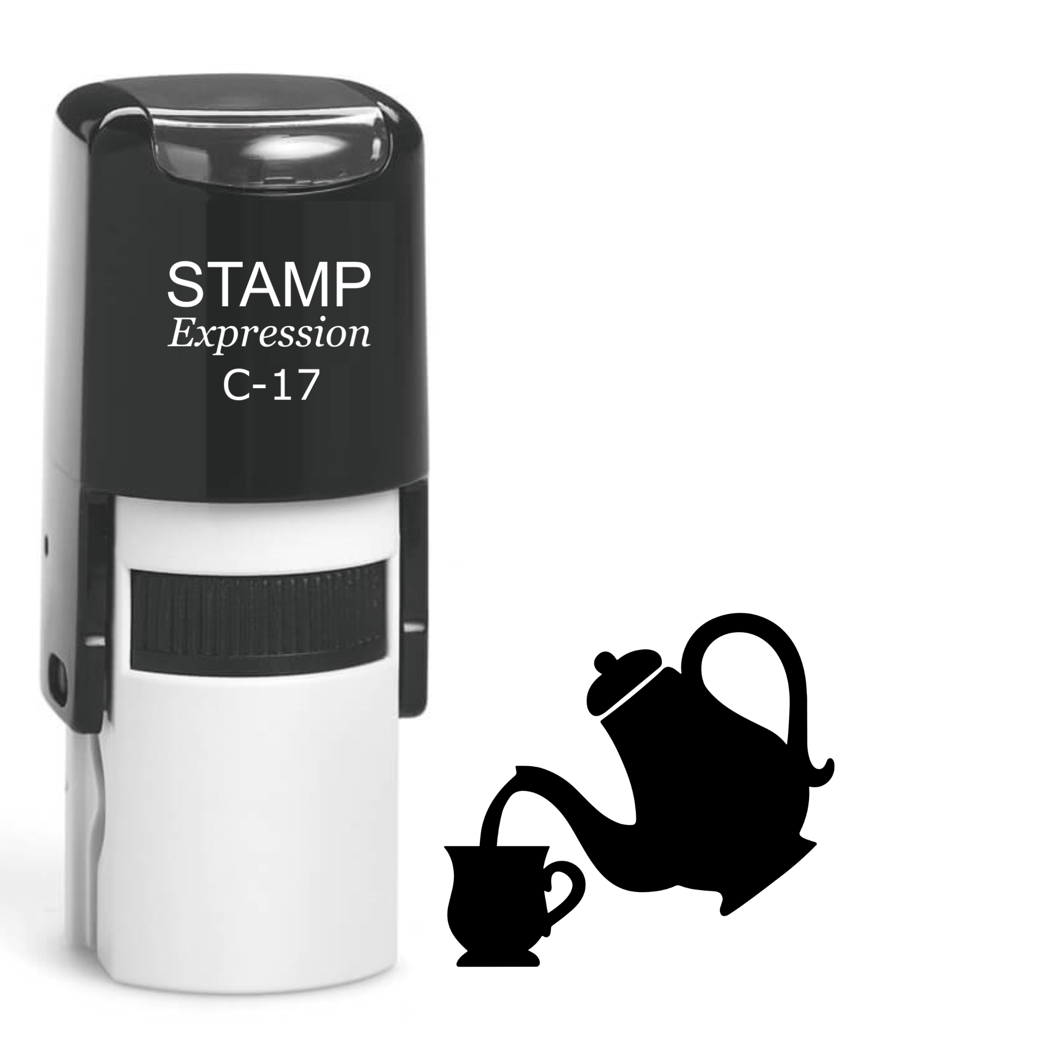 Rabbit head silhouette Self Inking Rubber Stamp (SH-64471)