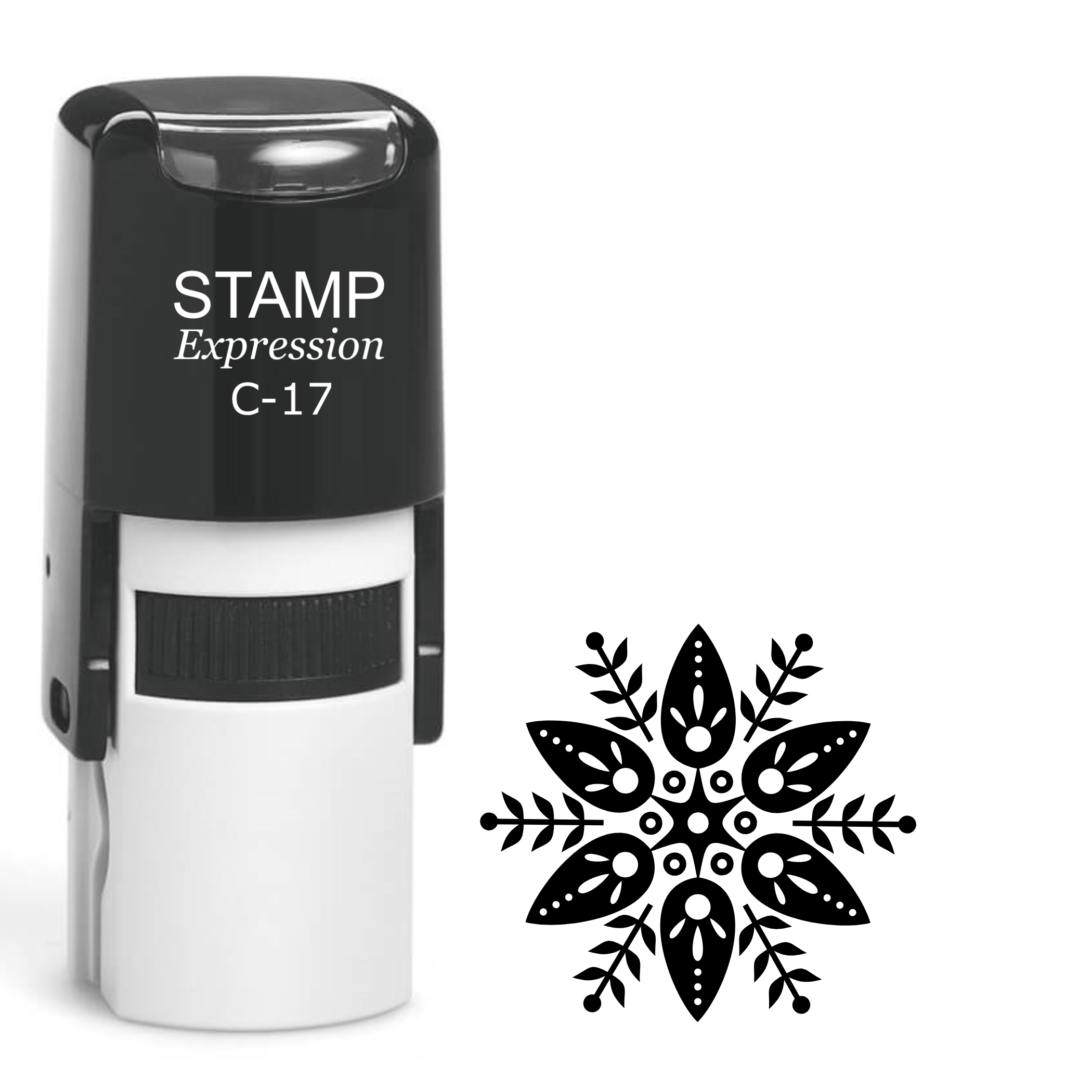 Heart flower Self Inking Rubber Stamp (SH-64473)