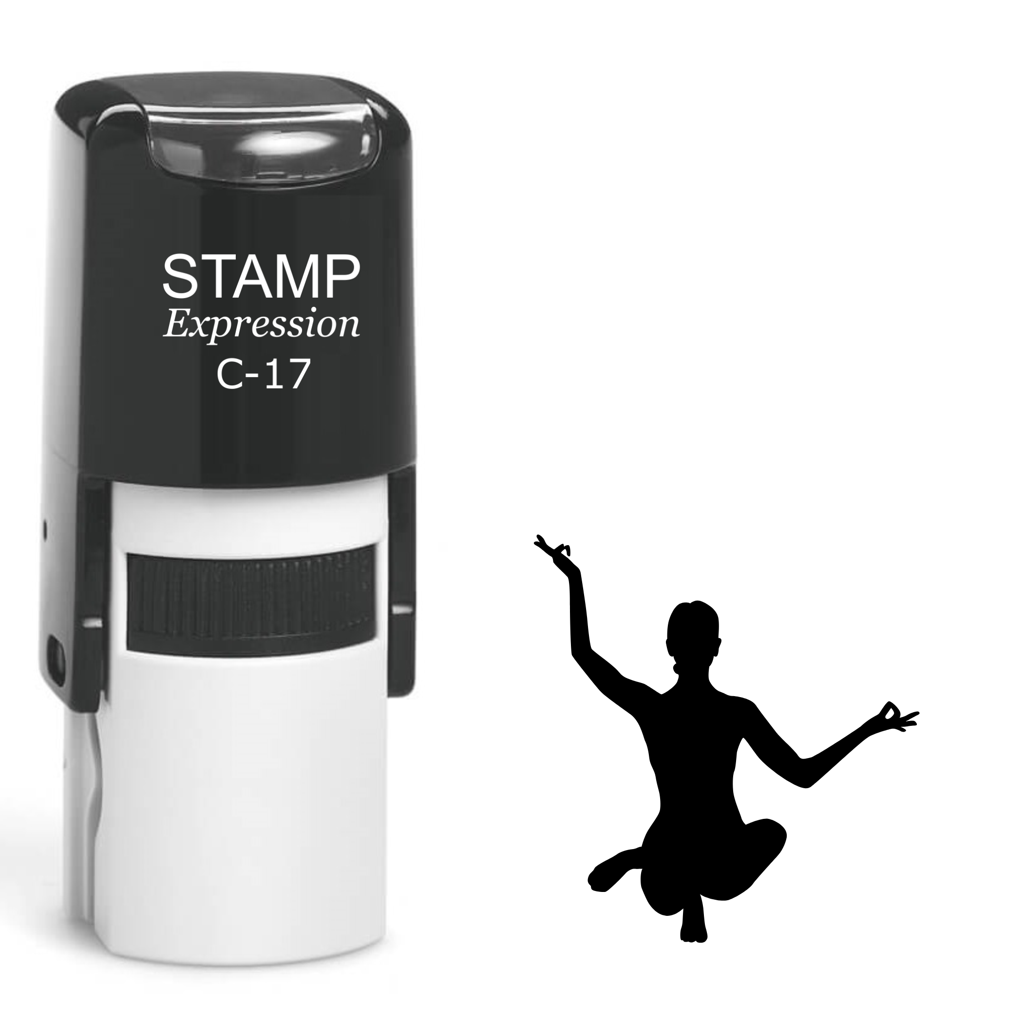 Yoga pose Self Inking Rubber Stamp (SH-64565)