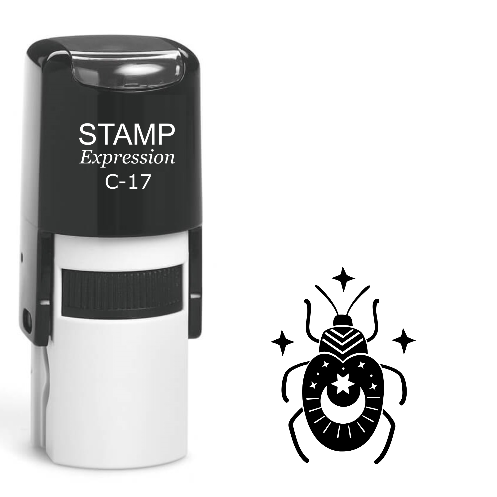 Mystical scarab bug Self Inking Rubber Stamp (SH-64572)