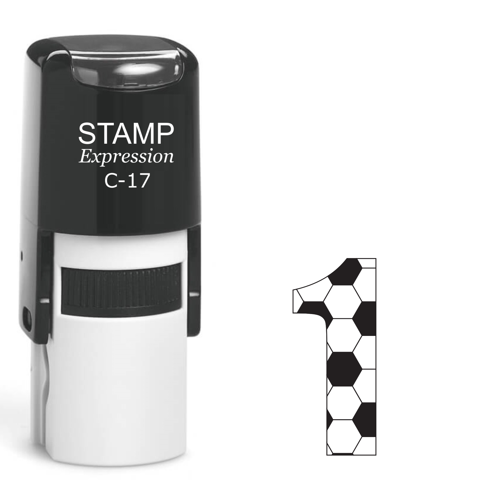 Number one soccer ball Self Inking Rubber Stamp (SH-64644)