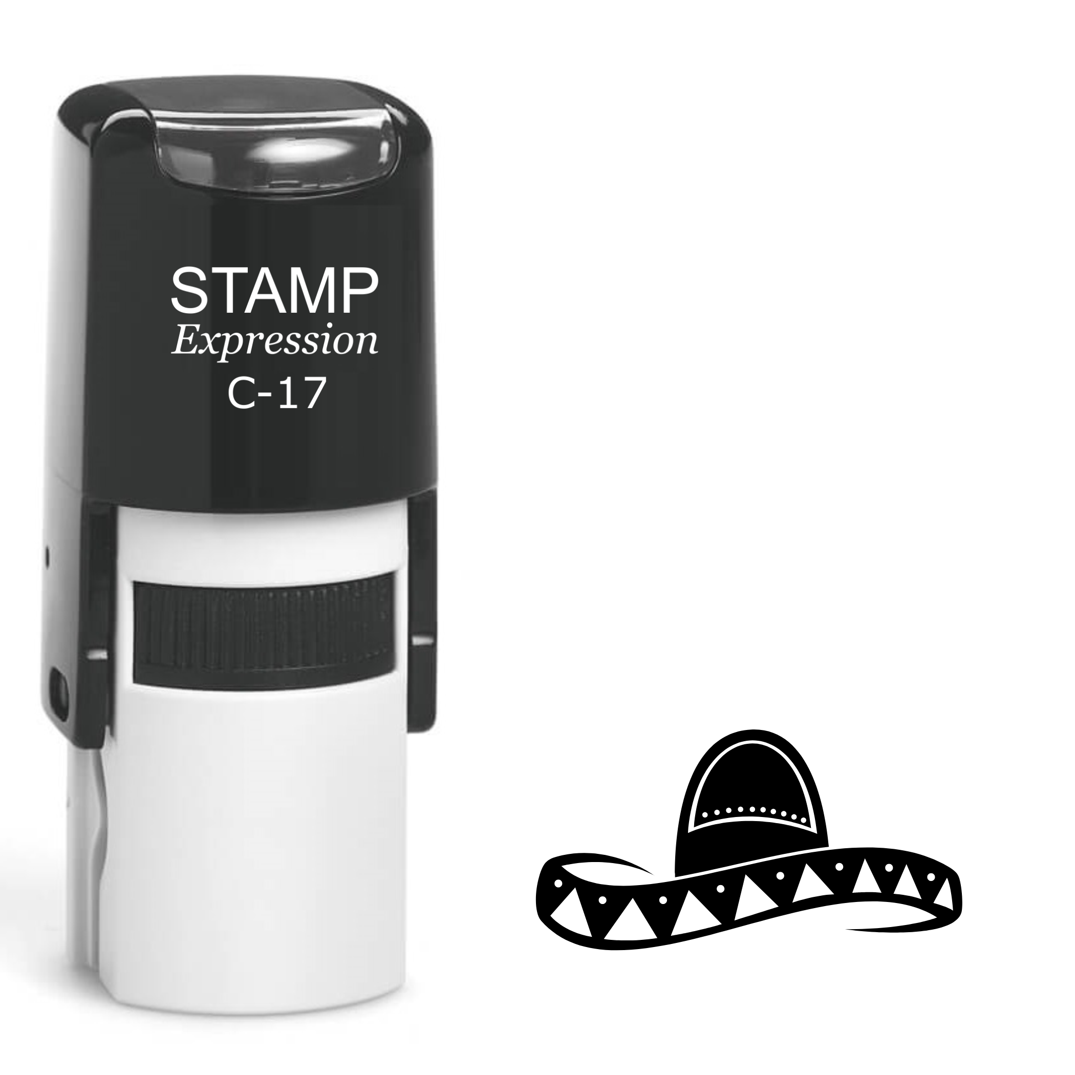 Mexican sombrero hat Self Inking Rubber Stamp (SH-64694)