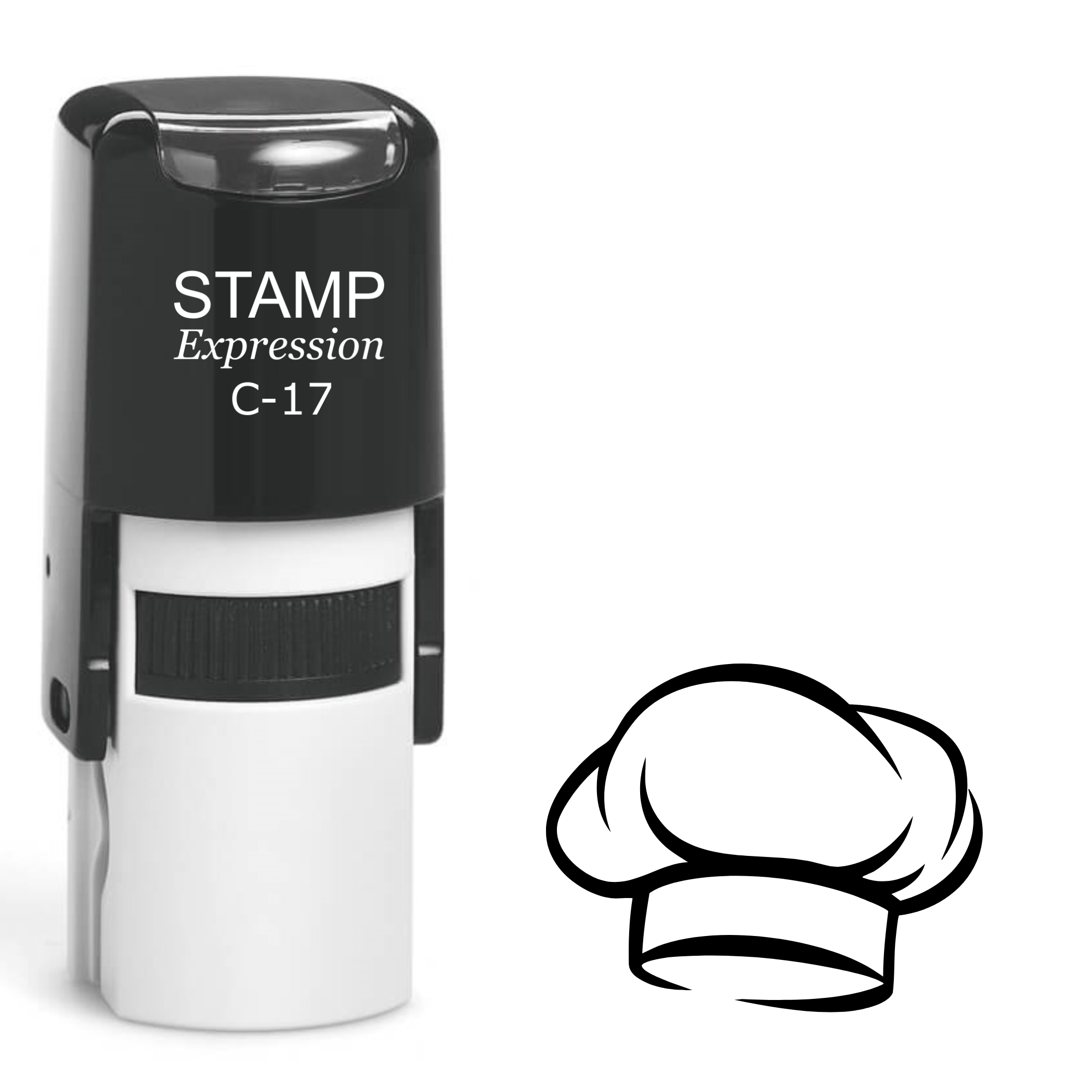 Chef's hat outline cooking Self Inking Rubber Stamp (SH-64736)