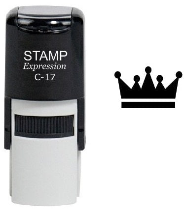 Queen's Crown Self Inking Rubber Stamp