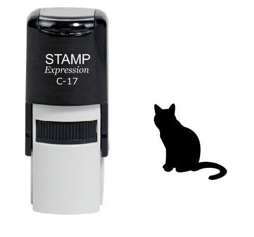 Black Cat Self Inking Rubber Stamp (SH-6655)
