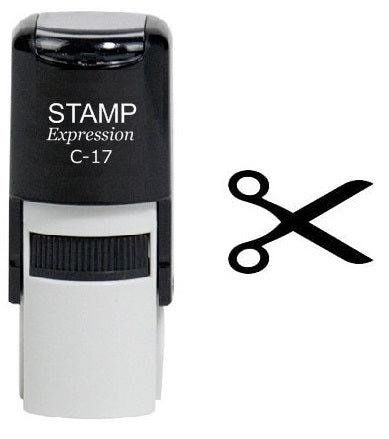 Hair Scissors For Hairdresser Self Inking Rubber Stamp (SH-6787)
