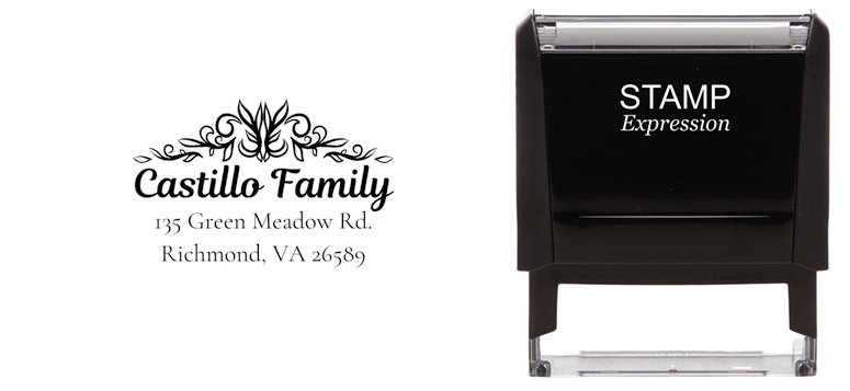 Castillo Family Address Stamp