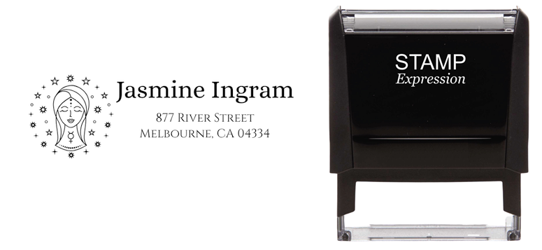 Virgo Zodiac Address Stamp