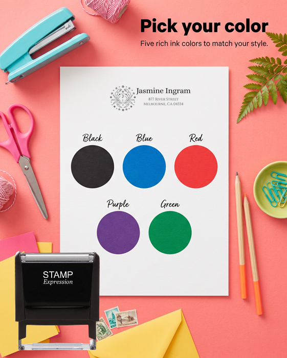 Cancer Zodiac Address Stamp