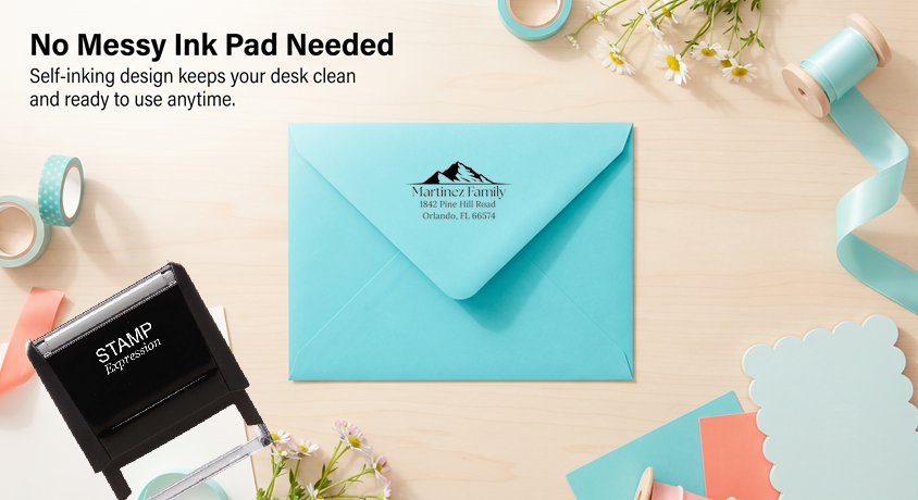Mountain Top Return Address Stamp