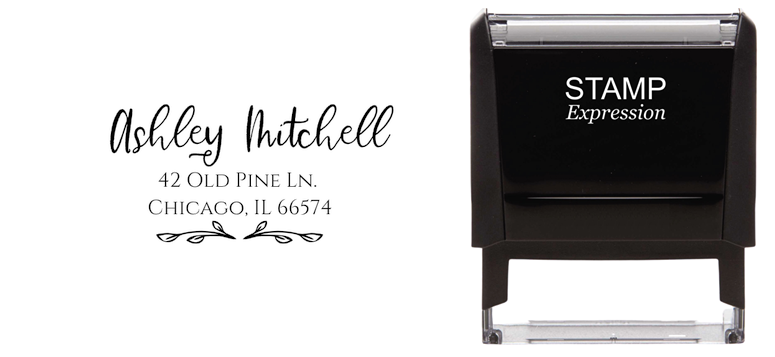 Ashley Mitchell Return Address Stamp
