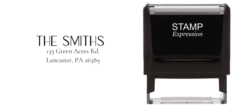 The Smiths Bold CAPS Return Address Stamp
